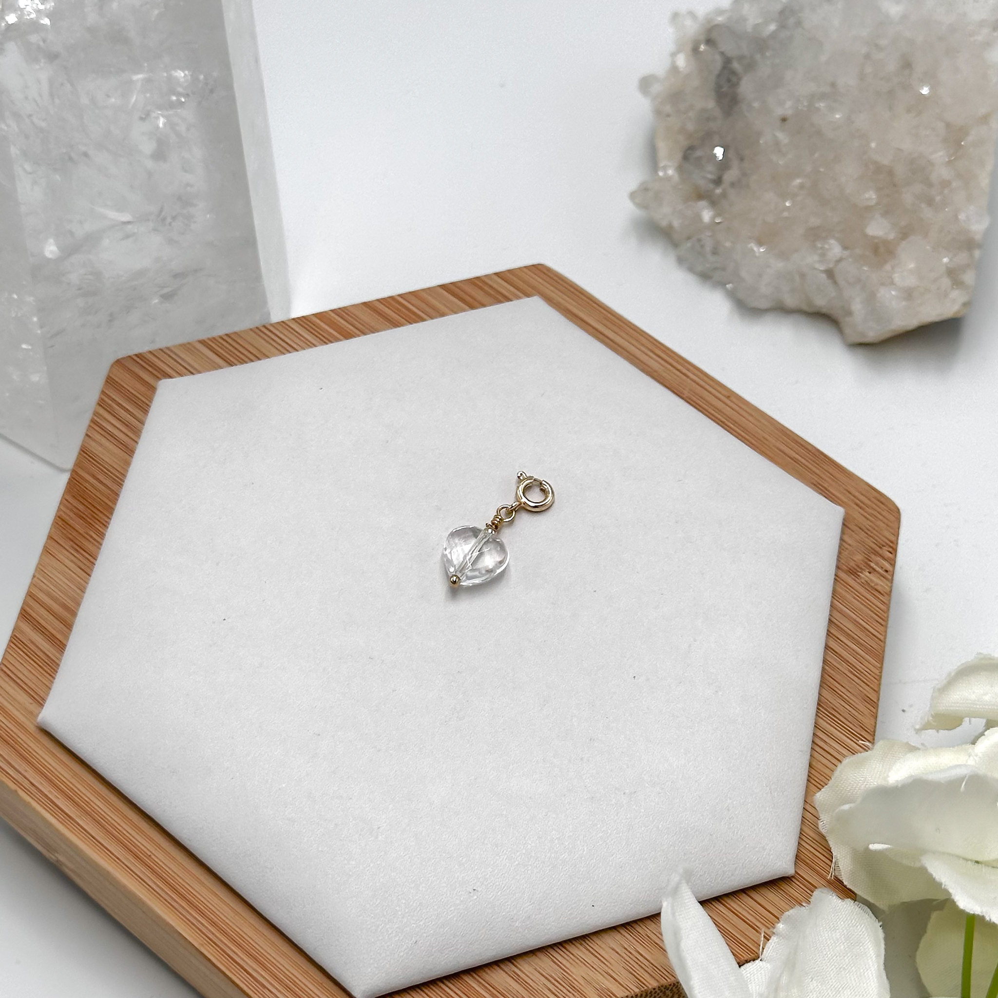 Clear Quartz Pig Charmie