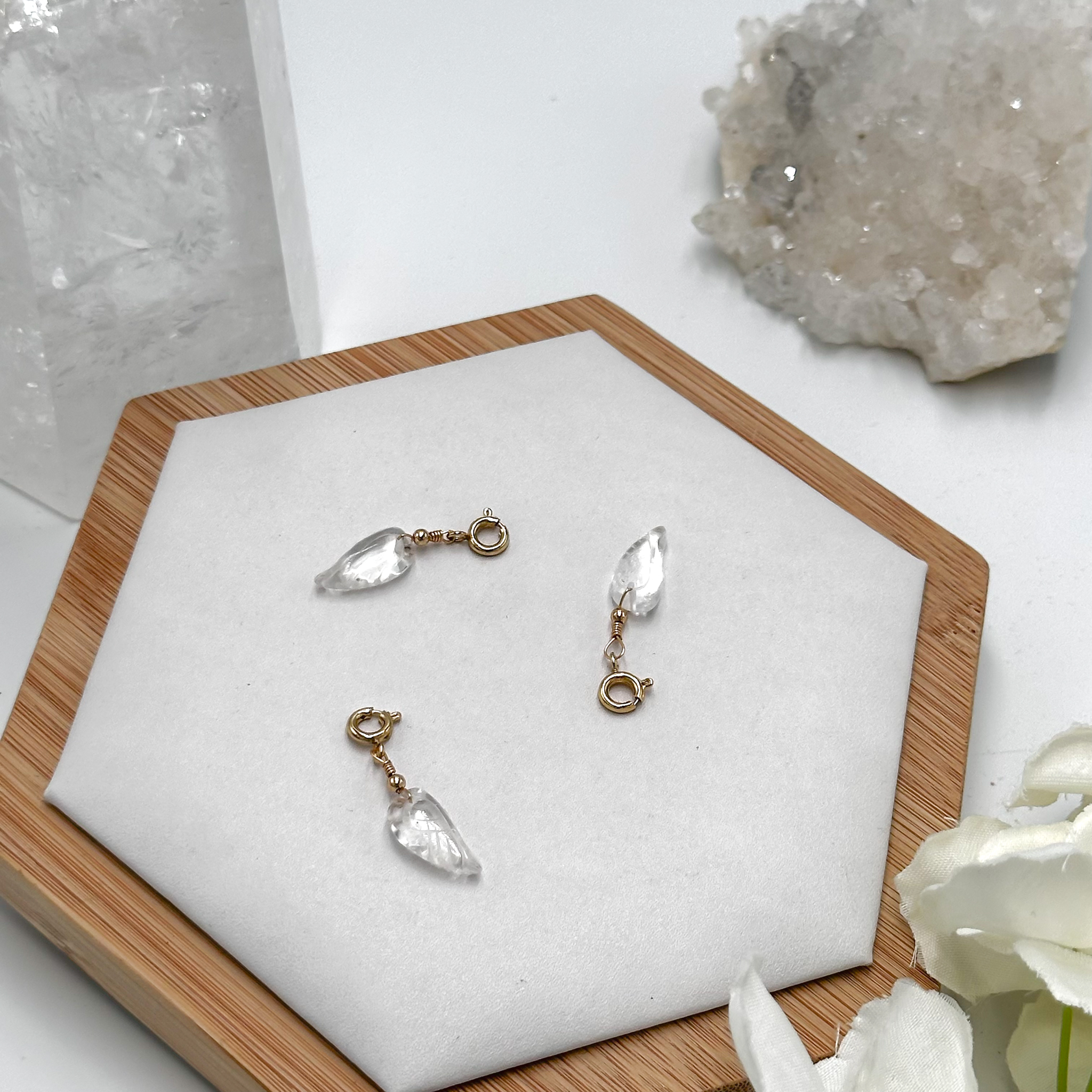 Clear Quartz Pig Charmie