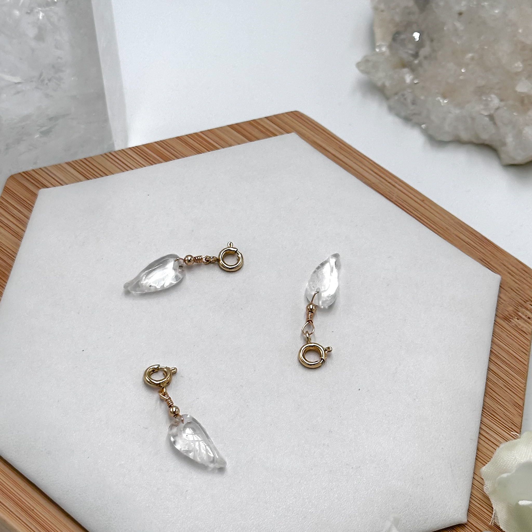 Clear Quartz Pig Charmie