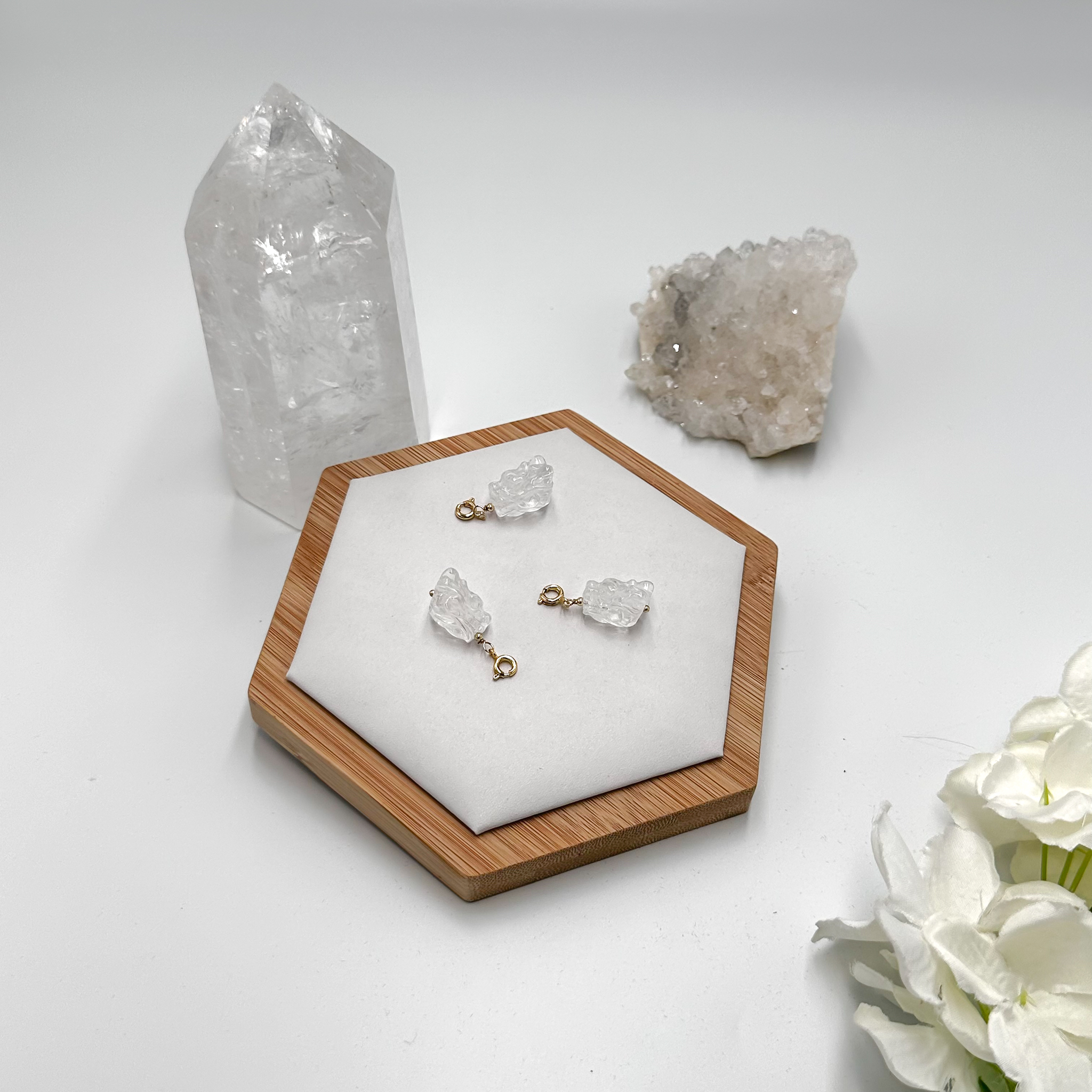 Clear Quartz Pig Charmie