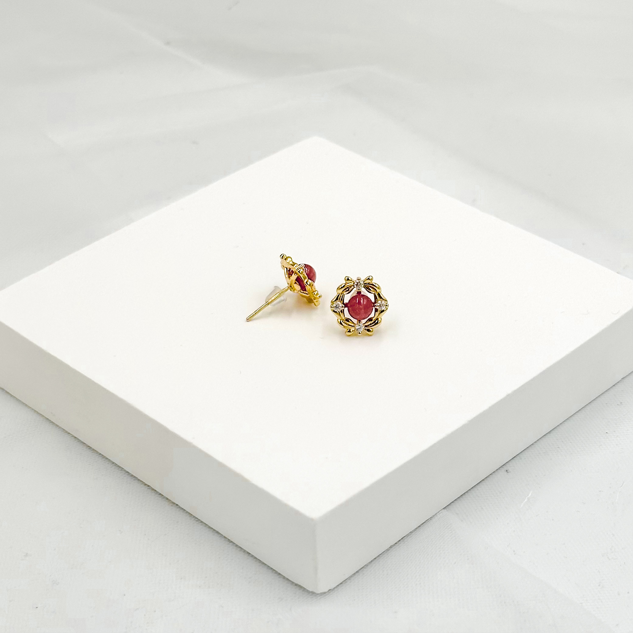 <<SG Seller>> CRZtales Assorted Natural Crystal Earstuds Earrings| Natural Crystals | Crystal Design #CRZEarring