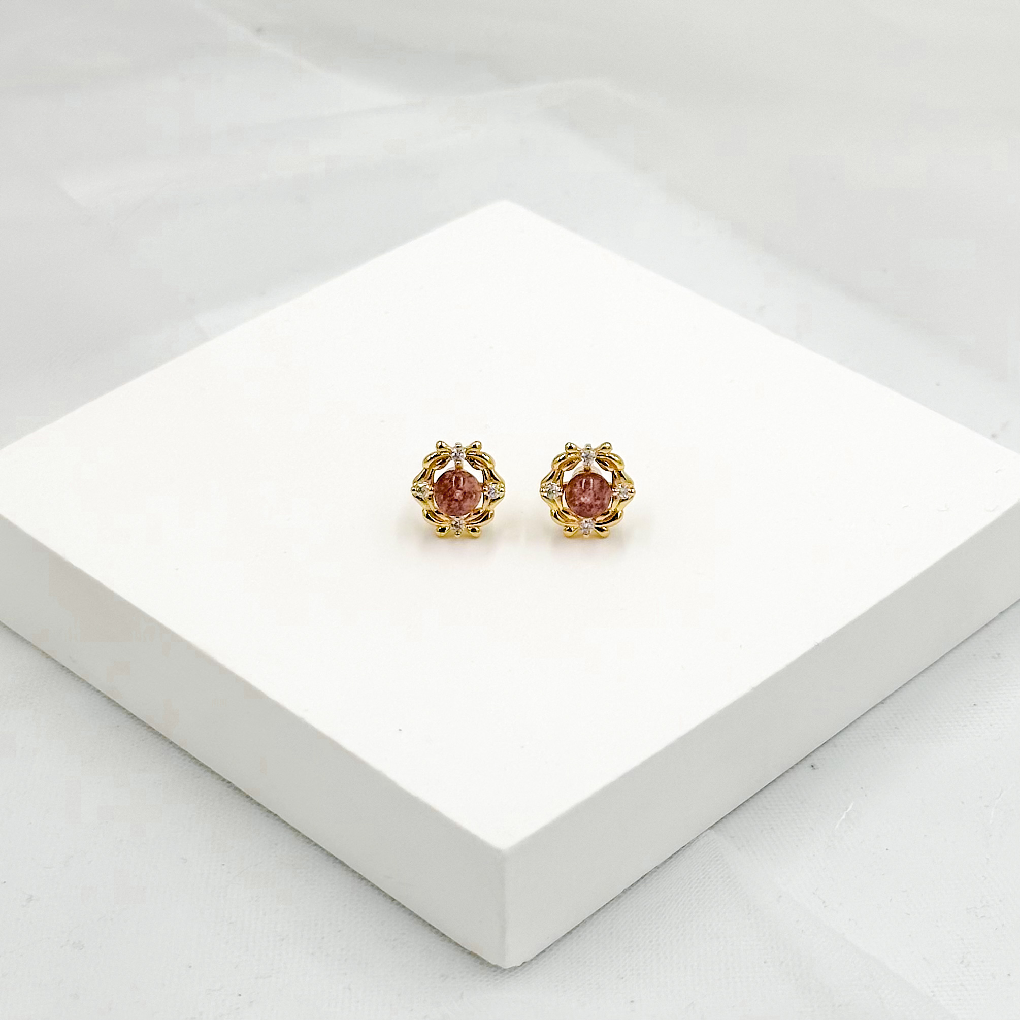 <<SG Seller>> CRZtales Assorted Natural Crystal Earstuds Earrings| Natural Crystals | Crystal Design #CRZEarring