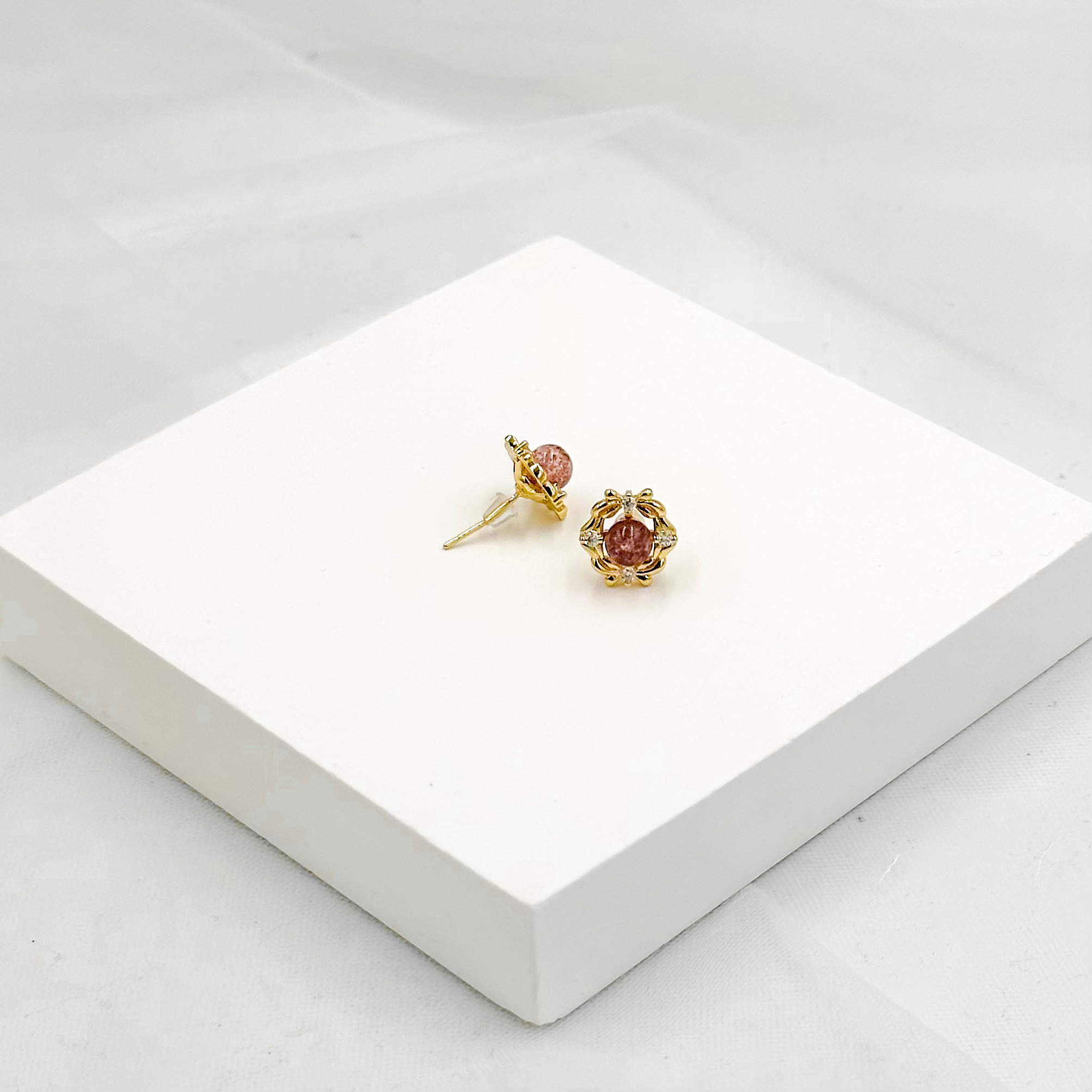 <<SG Seller>> CRZtales Assorted Natural Crystal Earstuds Earrings| Natural Crystals | Crystal Design #CRZEarring