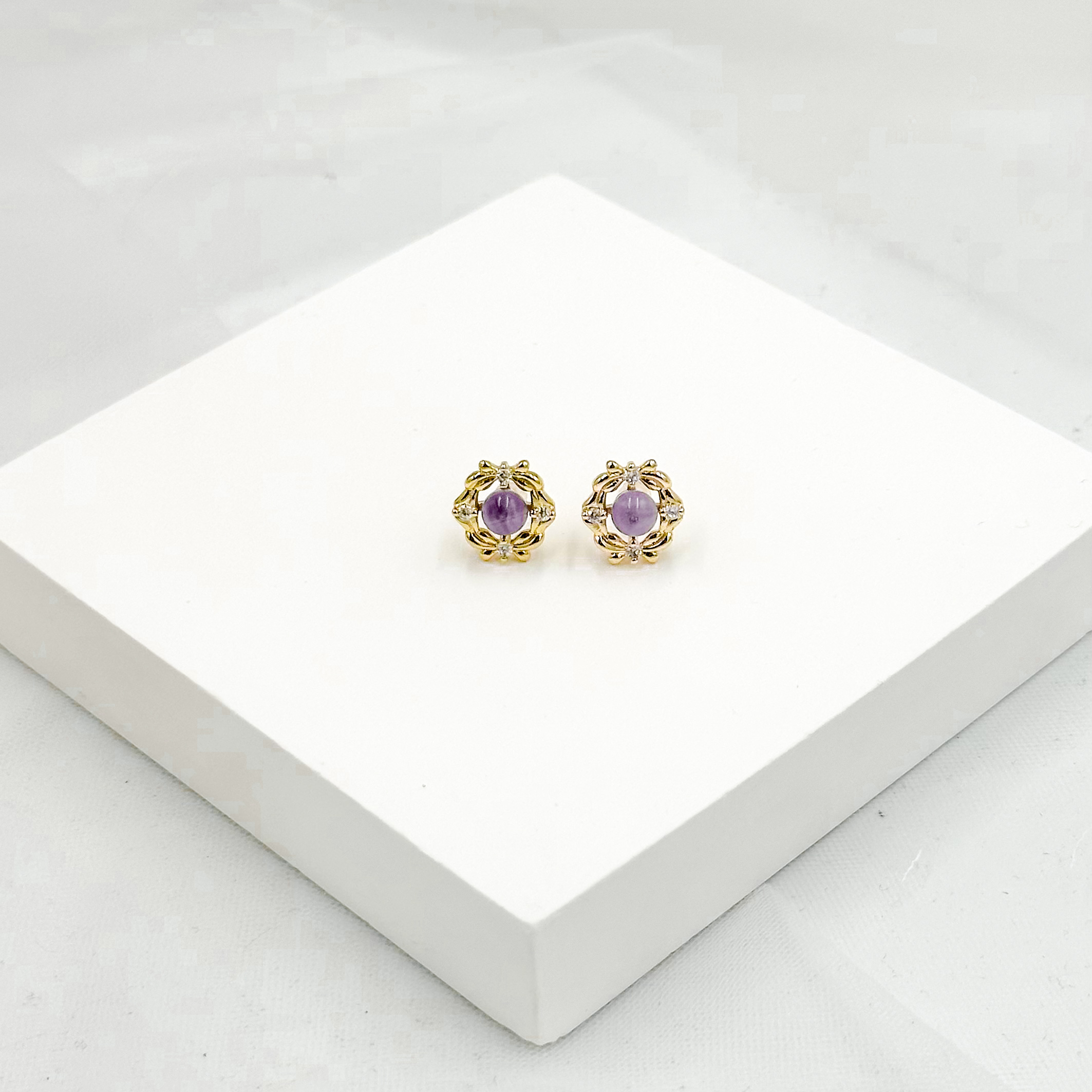 <<SG Seller>> CRZtales Assorted Natural Crystal Earstuds Earrings| Natural Crystals | Crystal Design #CRZEarring