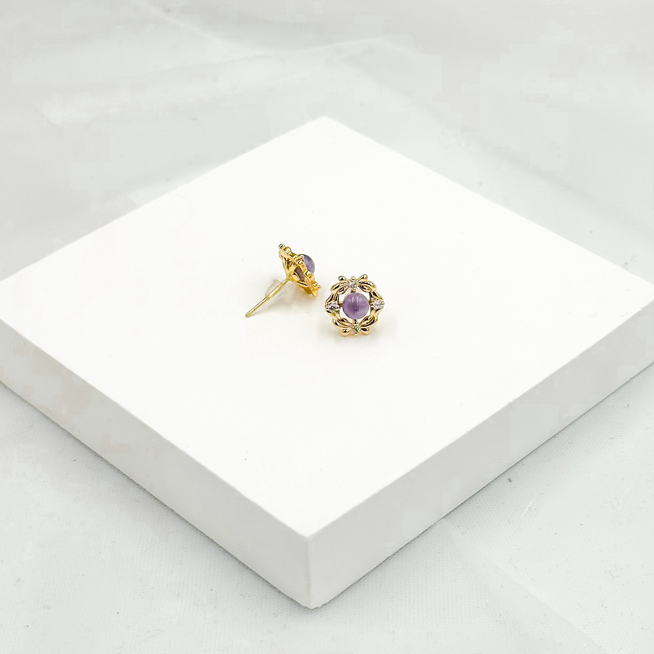 <<SG Seller>> CRZtales Assorted Natural Crystal Earstuds Earrings| Natural Crystals | Crystal Design #CRZEarring