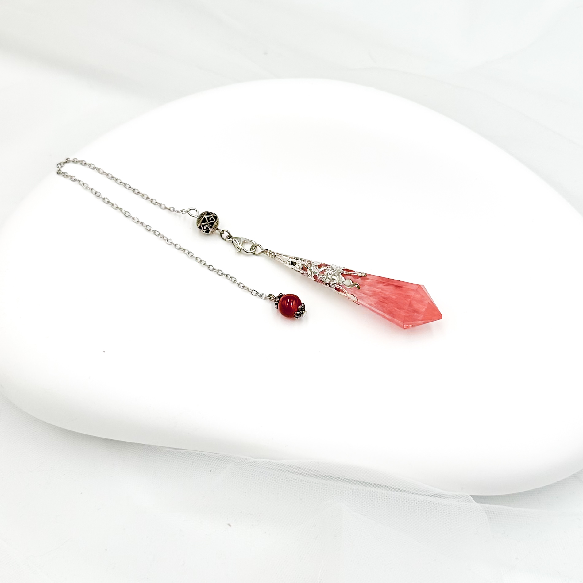 <<SG Seller>> CRZtales Assorted Natural Crystal Pendulum Necklace | Natural Crystals | Crystal Design #CRZNecklace