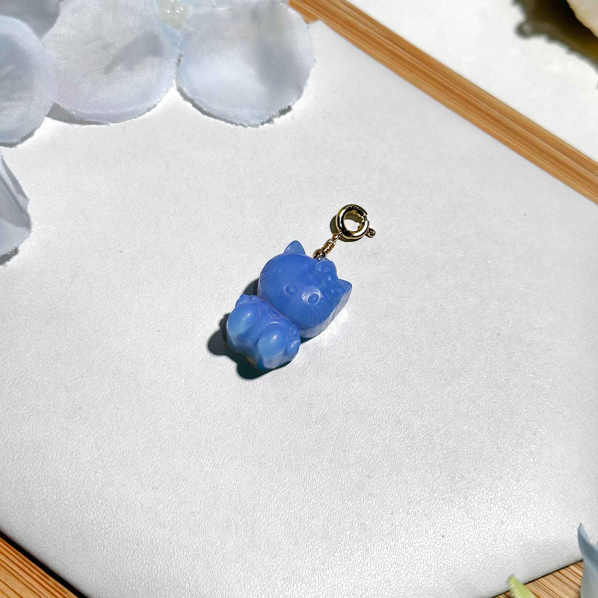 <<SG Seller>> CRZtales Blue Opalite Hello Kitty Charmie #CRZcharmie