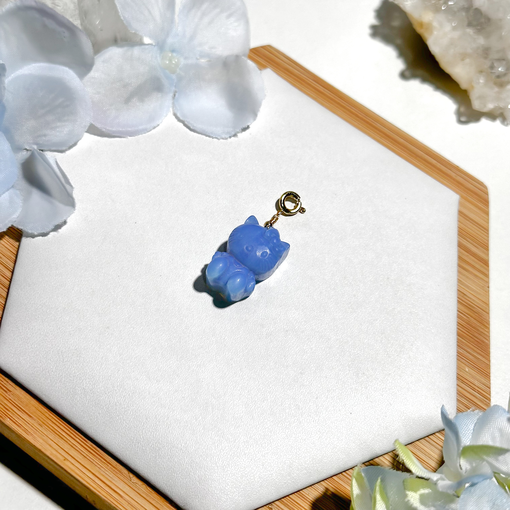 <<SG Seller>> CRZtales Blue Opalite Hello Kitty Charmie #CRZcharmie