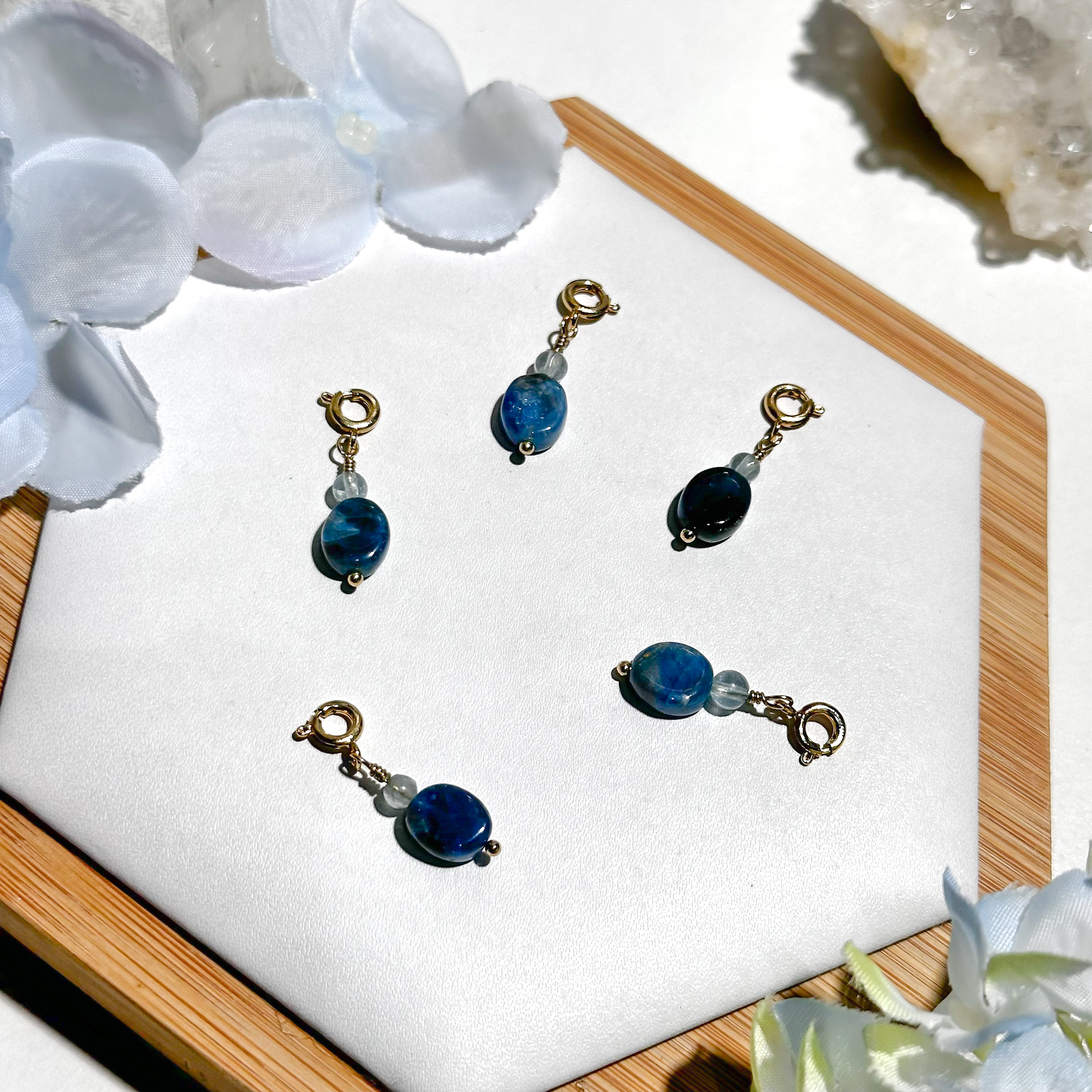 <<SG Seller>> CRZtales Blue Apatite Oval Charmie #CRZcharmie