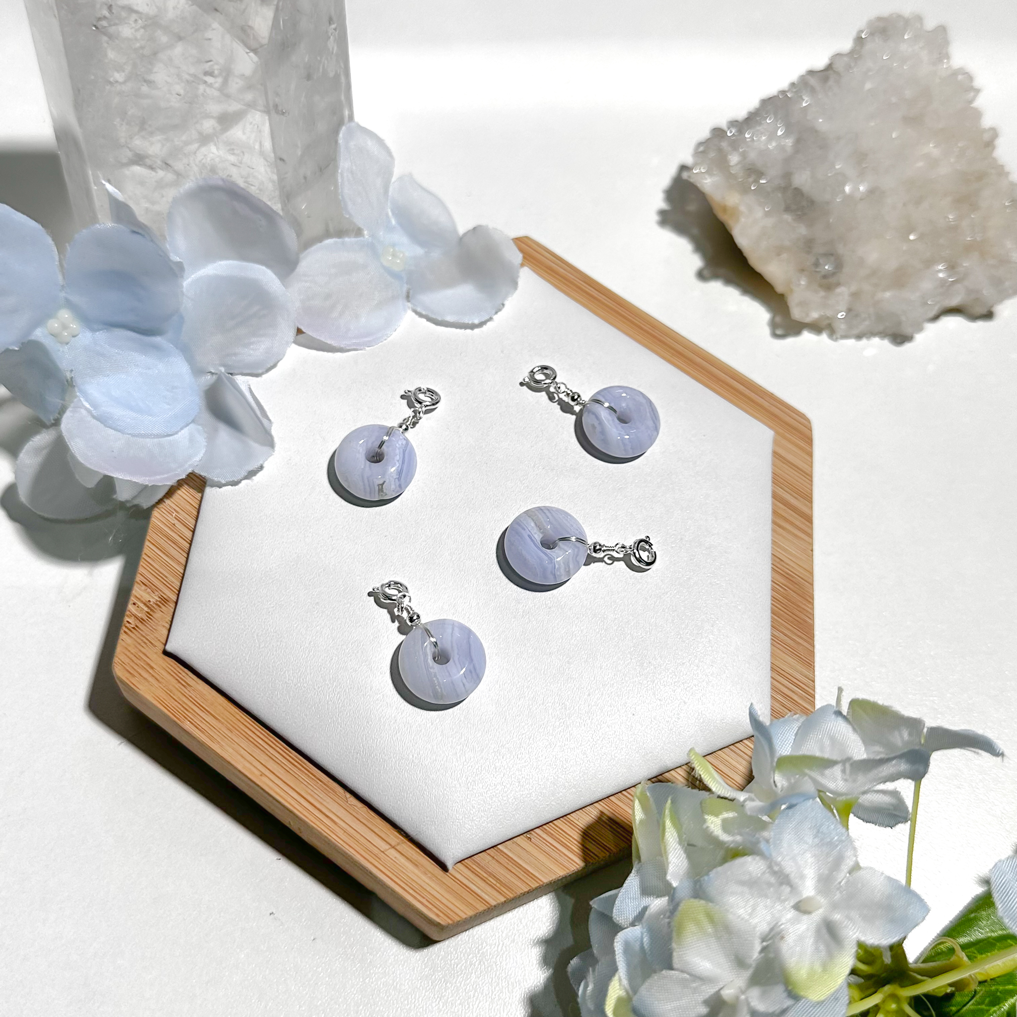 <<SG Seller>> CRZtales Blue Lace Agate Charmie #CRZcharmie