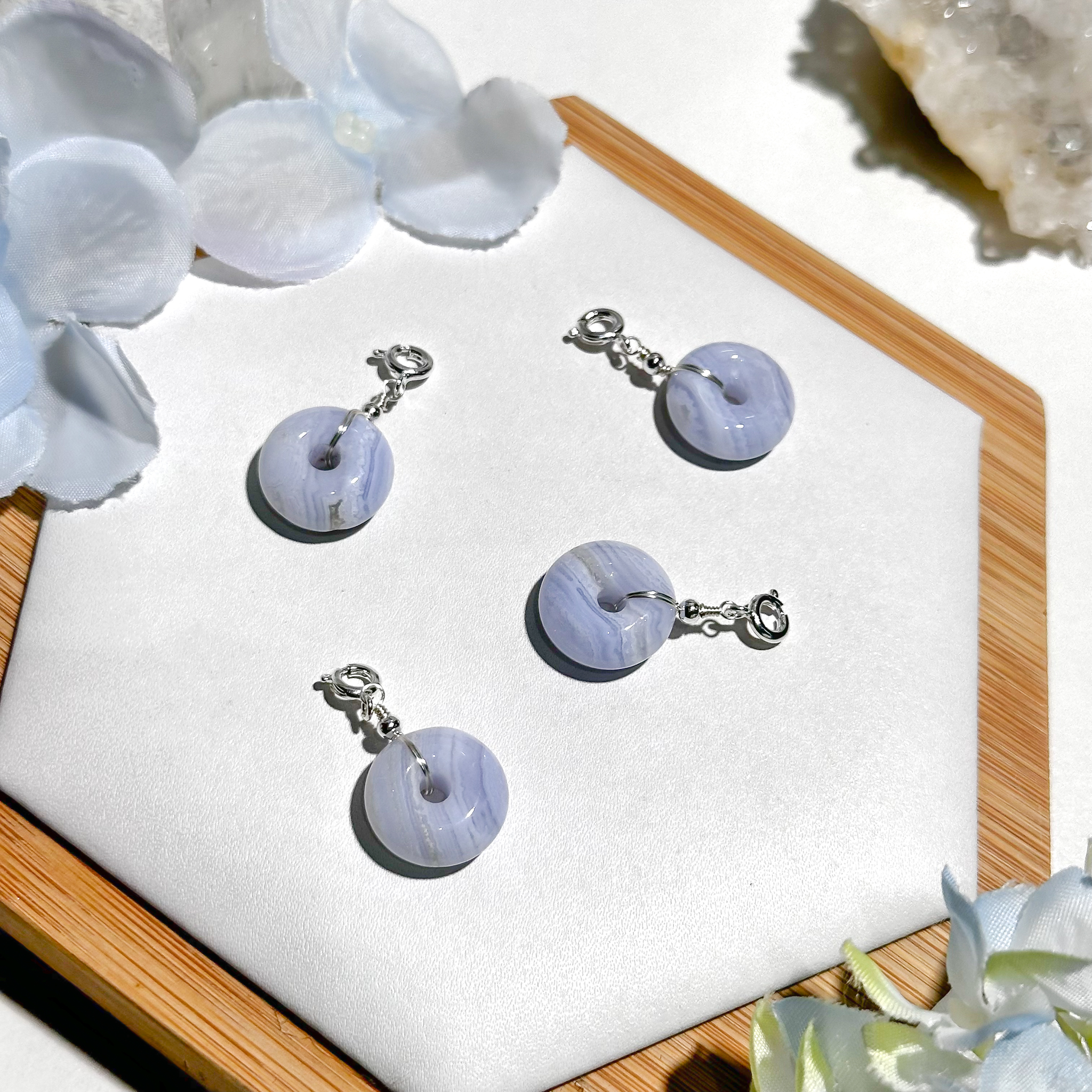 <<SG Seller>> CRZtales Blue Lace Agate Charmie #CRZcharmie