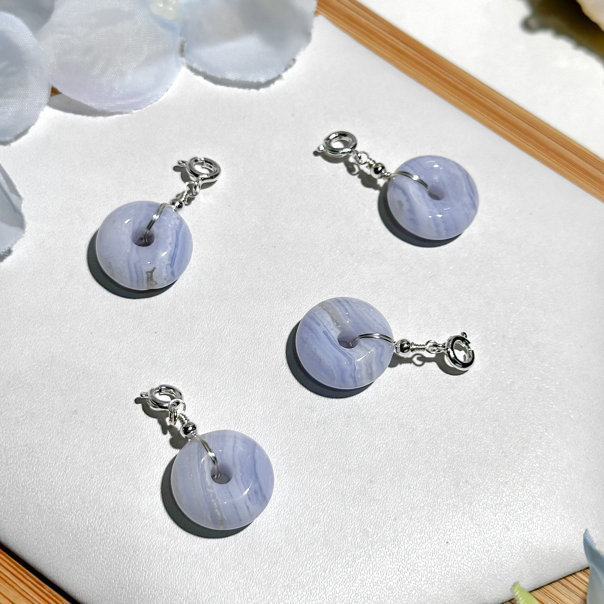 <<SG Seller>> CRZtales Blue Lace Agate Charmie #CRZcharmie