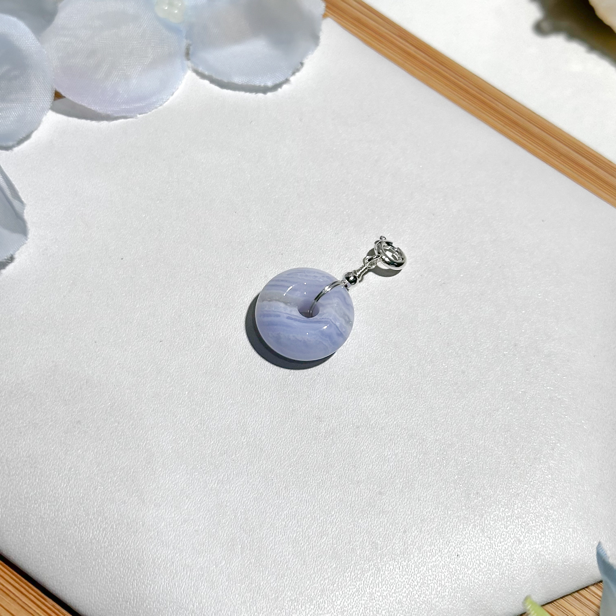 <<SG Seller>> CRZtales Blue Lace Agate Charmie #CRZcharmie