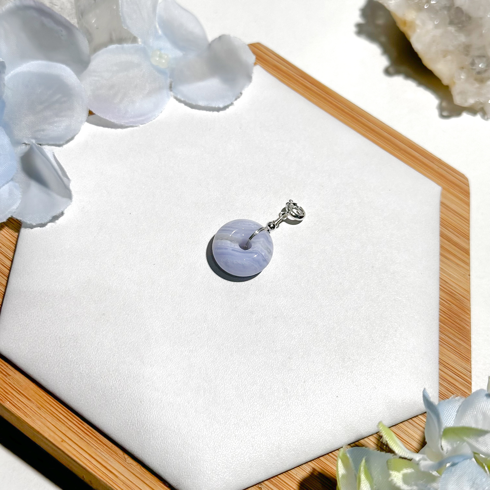 <<SG Seller>> CRZtales Blue Lace Agate Charmie #CRZcharmie