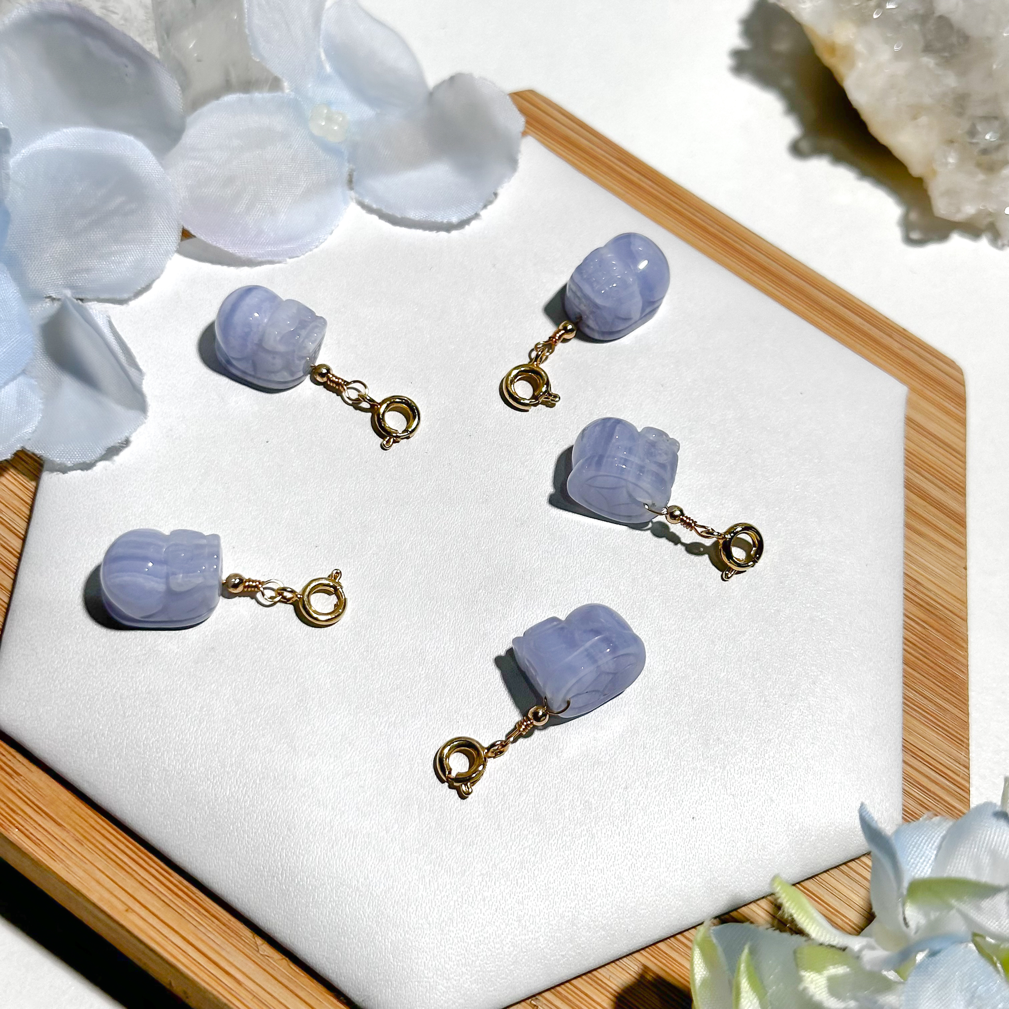 <<SG Seller>> CRZtales Blue Lace Agate Charmie #CRZcharmie