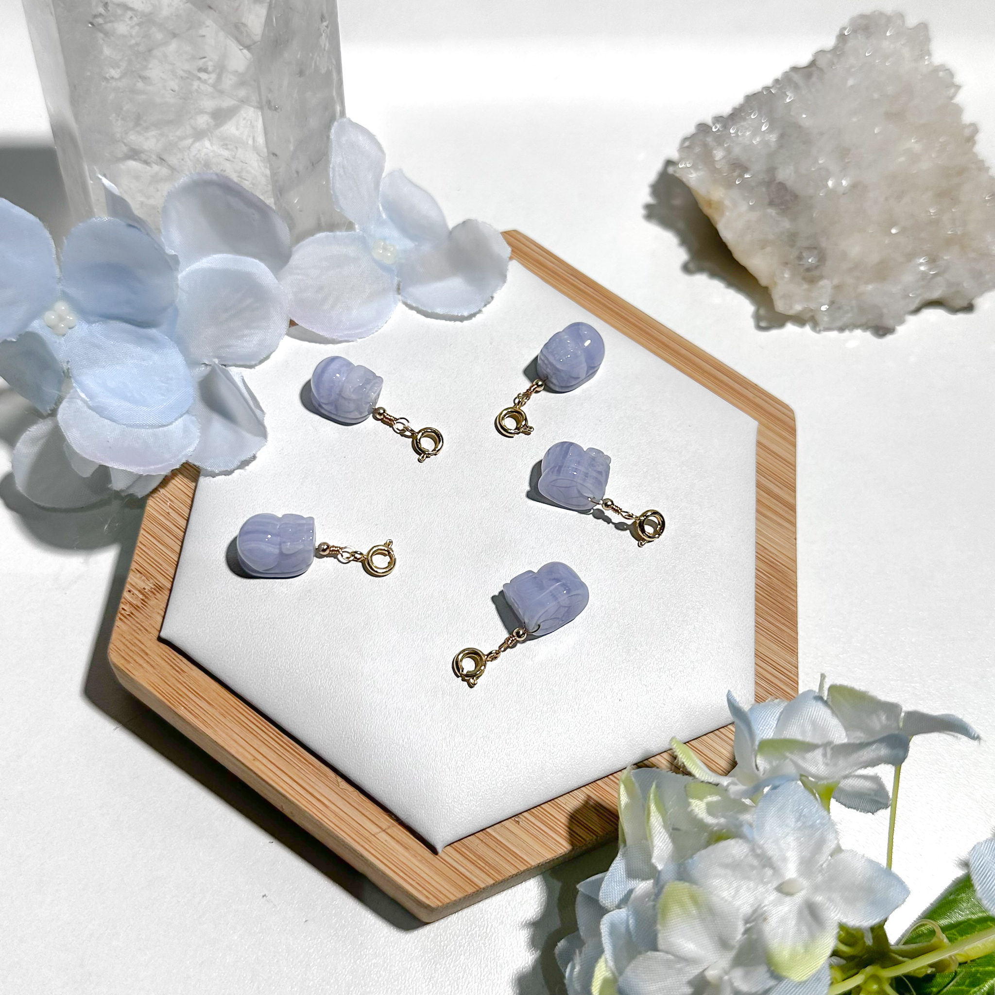 <<SG Seller>> CRZtales Blue Lace Agate Charmie #CRZcharmie