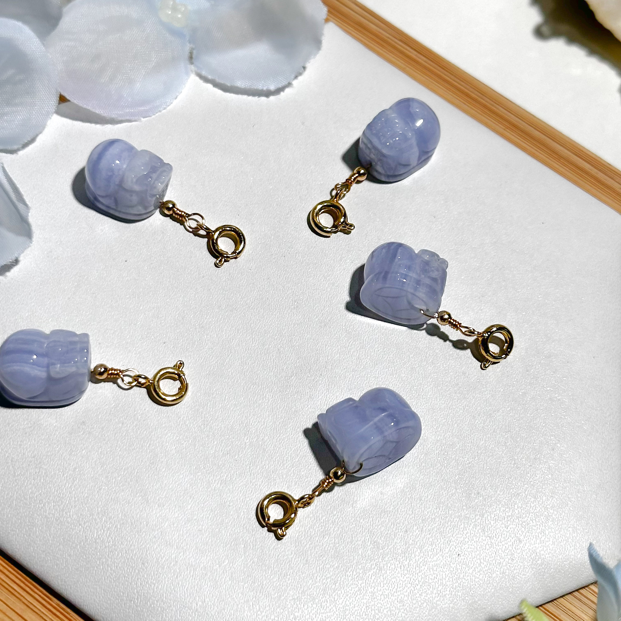 <<SG Seller>> CRZtales Blue Lace Agate Charmie #CRZcharmie