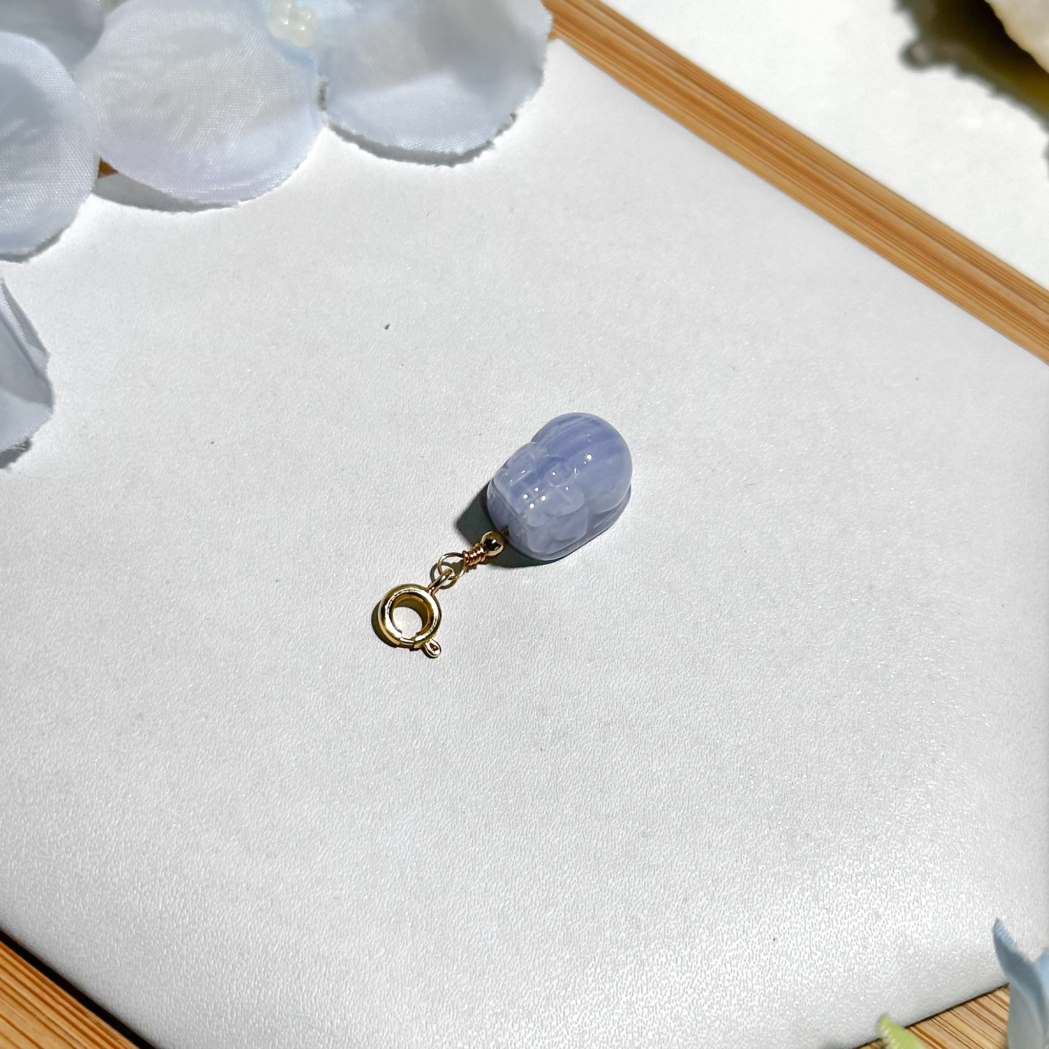 <<SG Seller>> CRZtales Blue Lace Agate Charmie #CRZcharmie