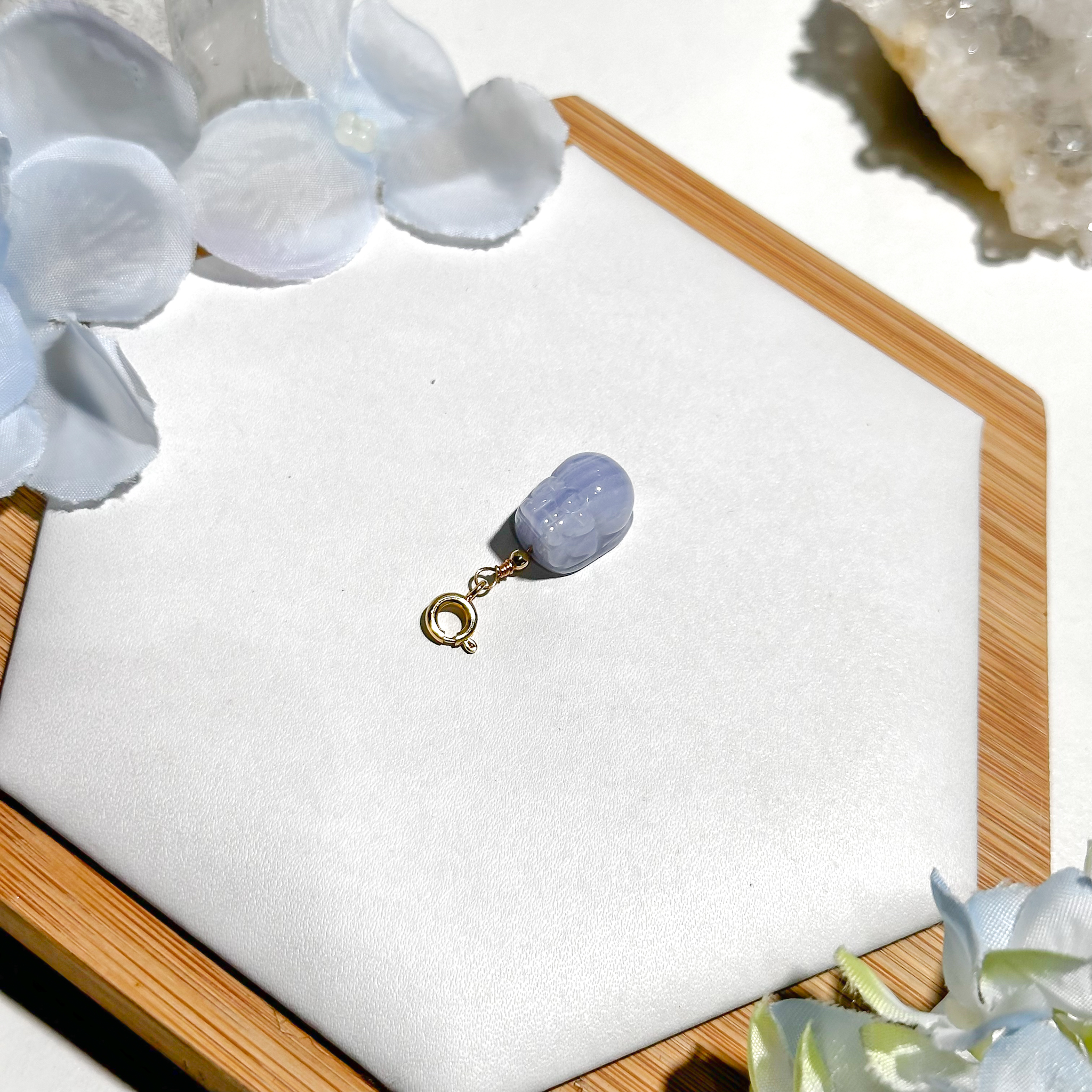 <<SG Seller>> CRZtales Blue Lace Agate Charmie #CRZcharmie