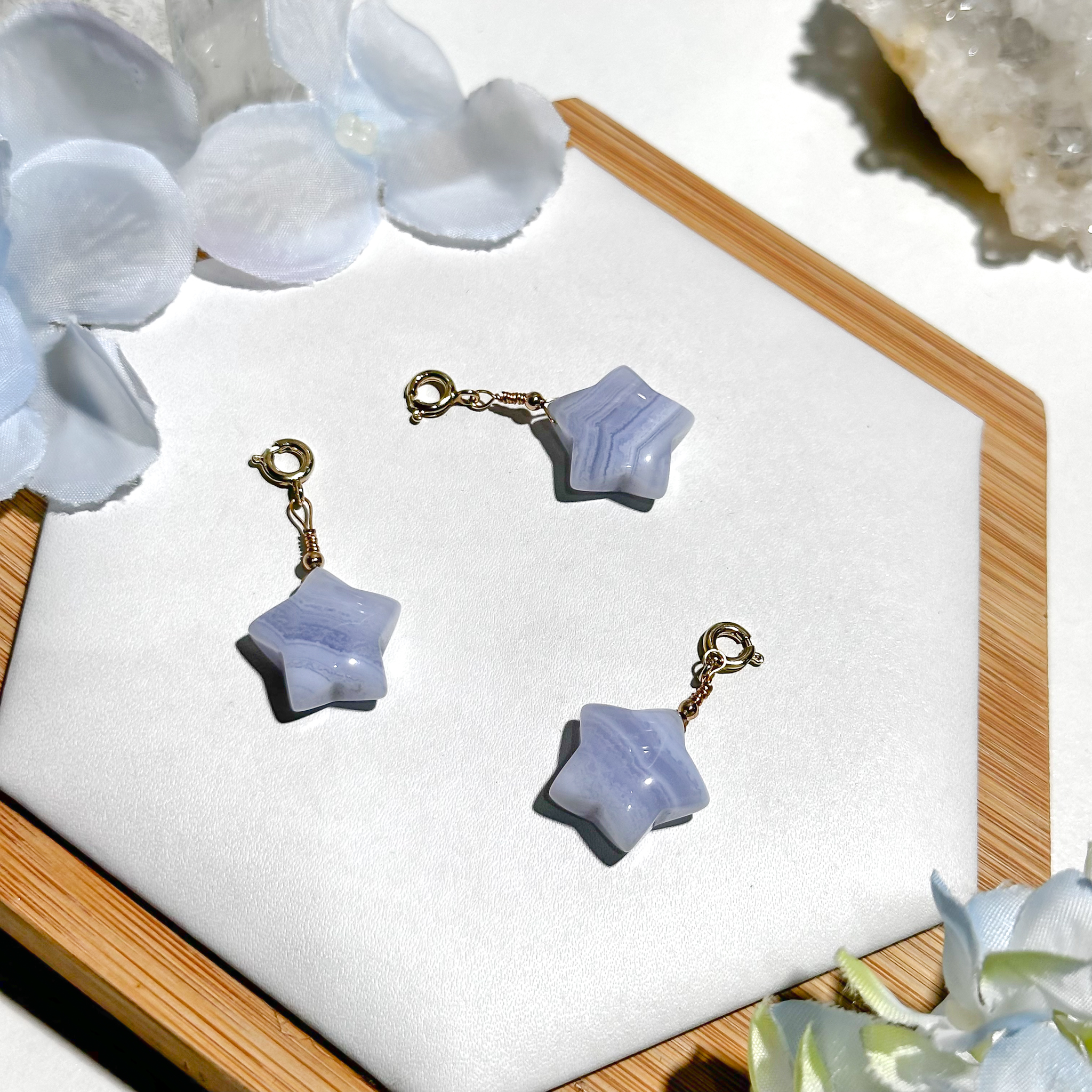 <<SG Seller>> CRZtales Blue Lace Agate Charmie #CRZcharmie
