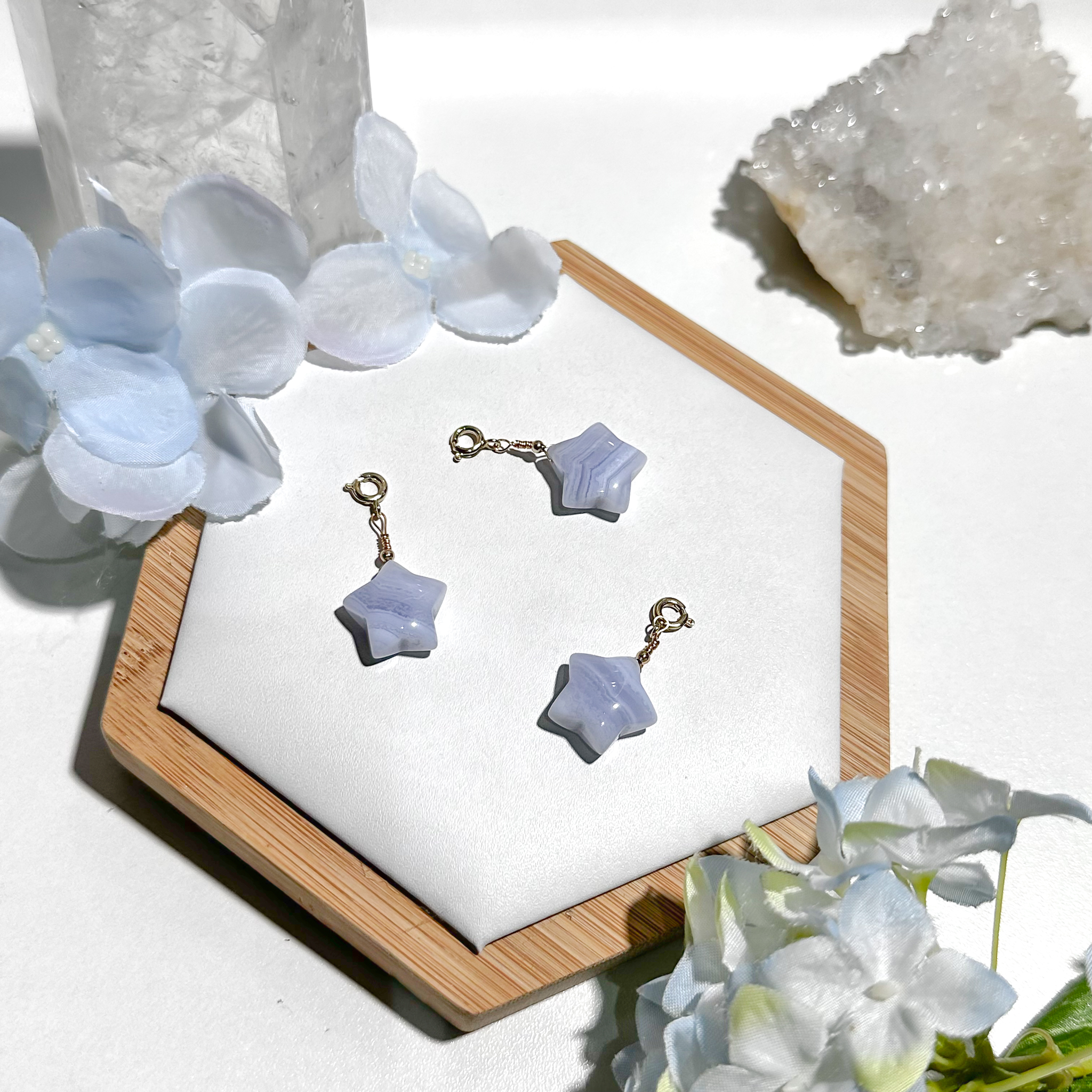 <<SG Seller>> CRZtales Blue Lace Agate Charmie #CRZcharmie