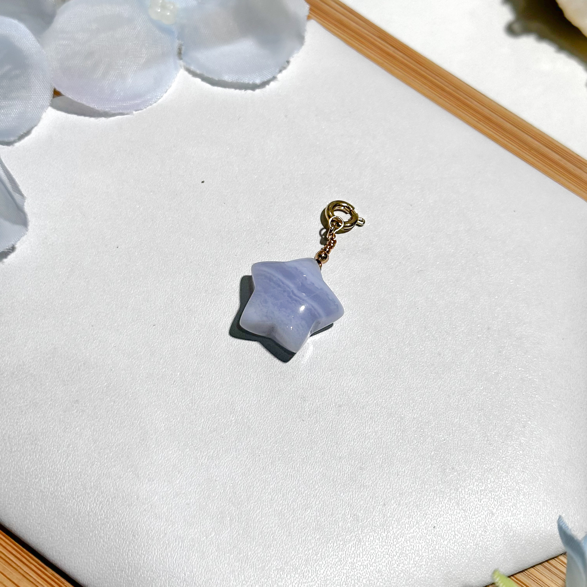 <<SG Seller>> CRZtales Blue Lace Agate Charmie #CRZcharmie