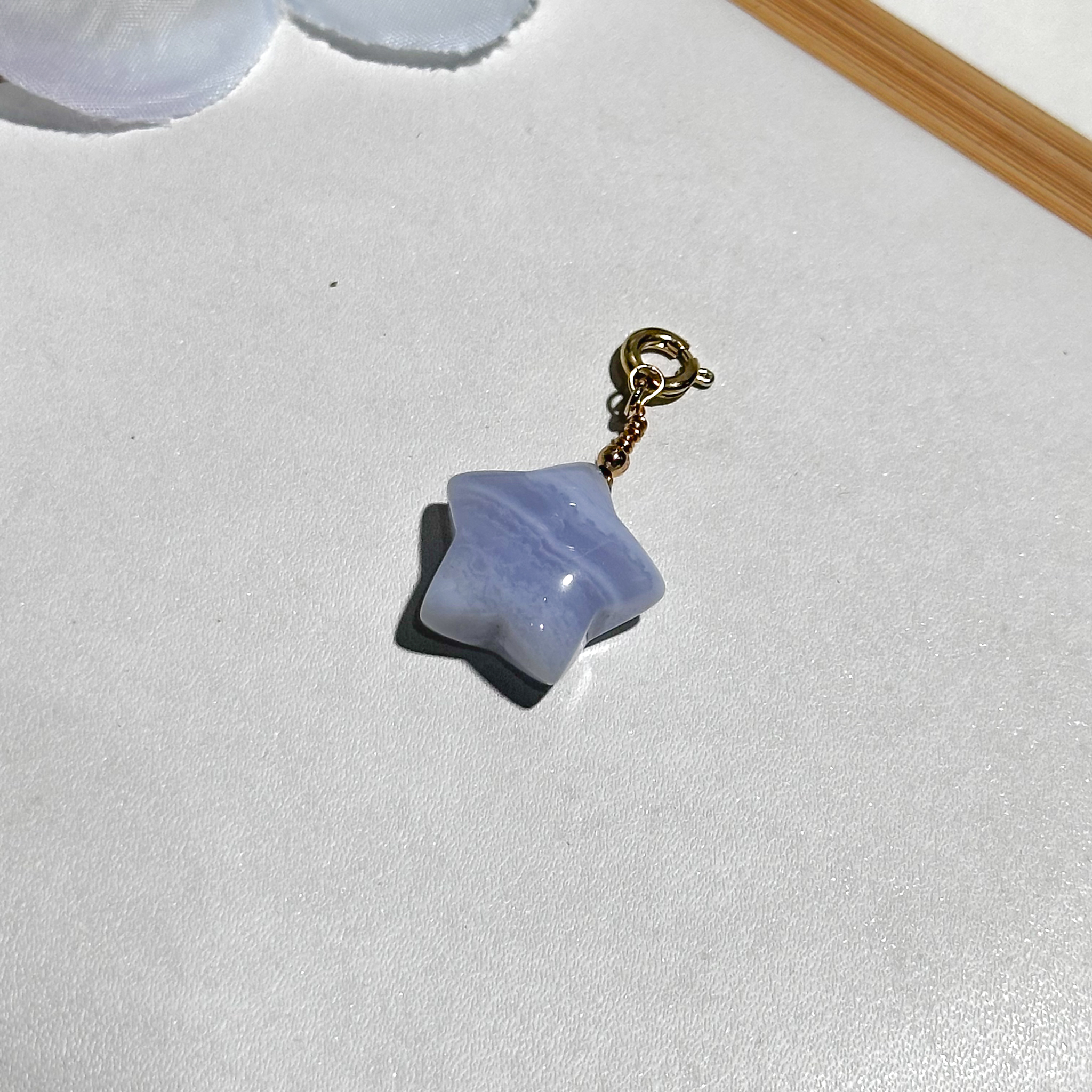 <<SG Seller>> CRZtales Blue Lace Agate Charmie #CRZcharmie