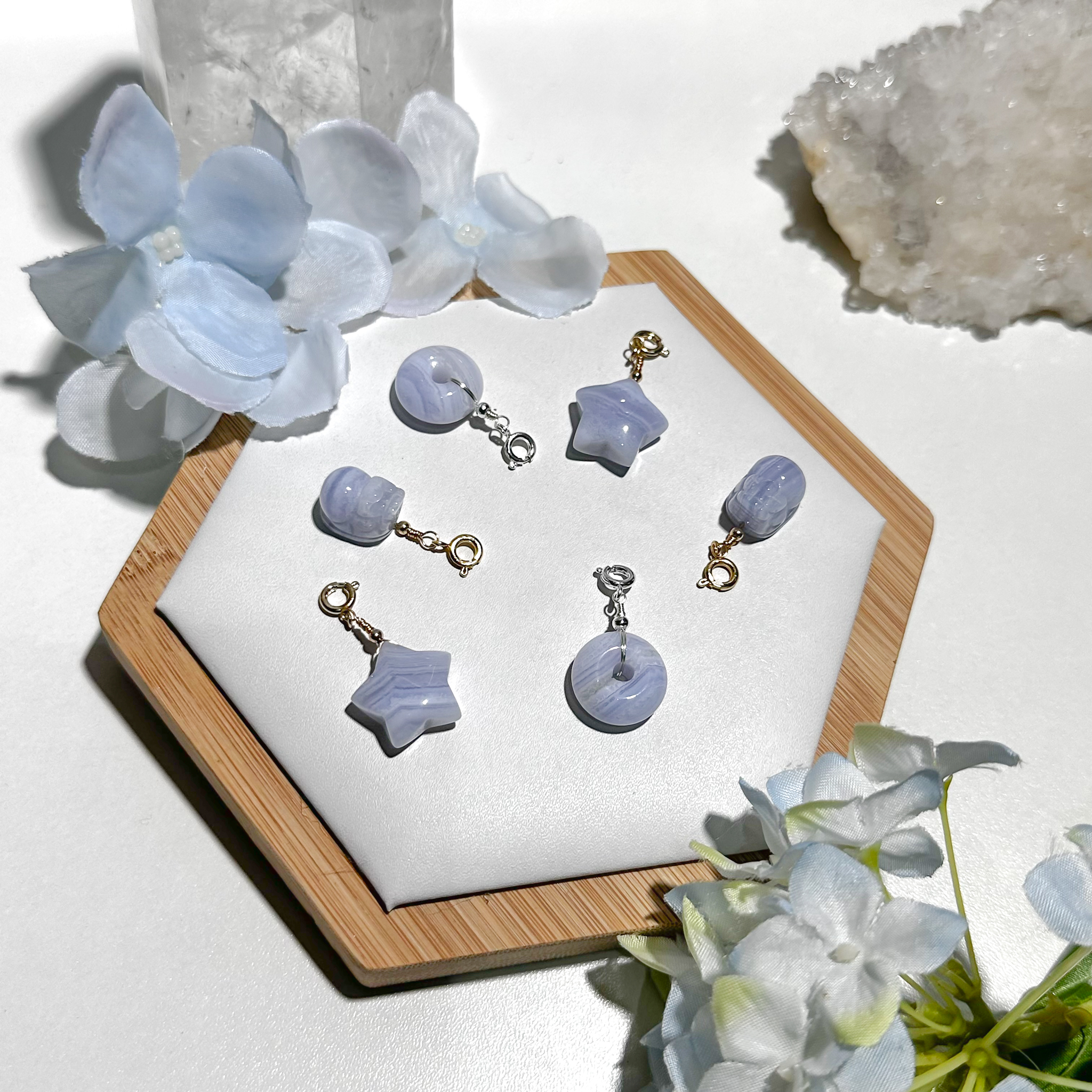 <<SG Seller>> CRZtales Blue Lace Agate Charmie #CRZcharmie