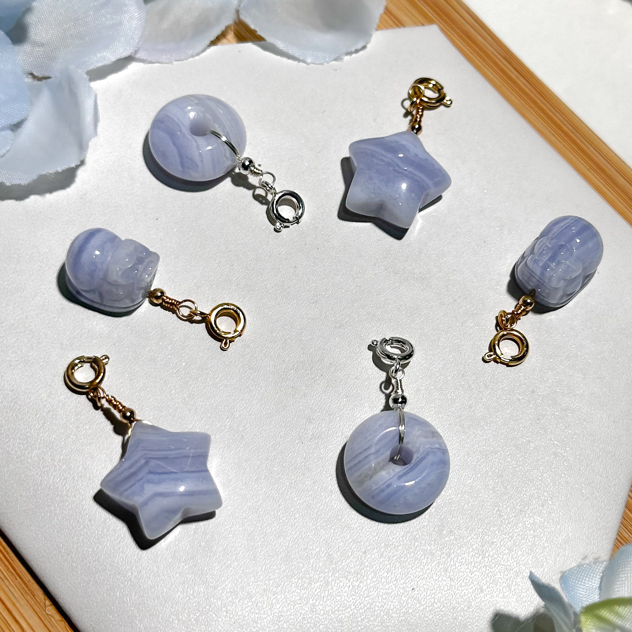 <<SG Seller>> CRZtales Blue Lace Agate Charmie #CRZcharmie
