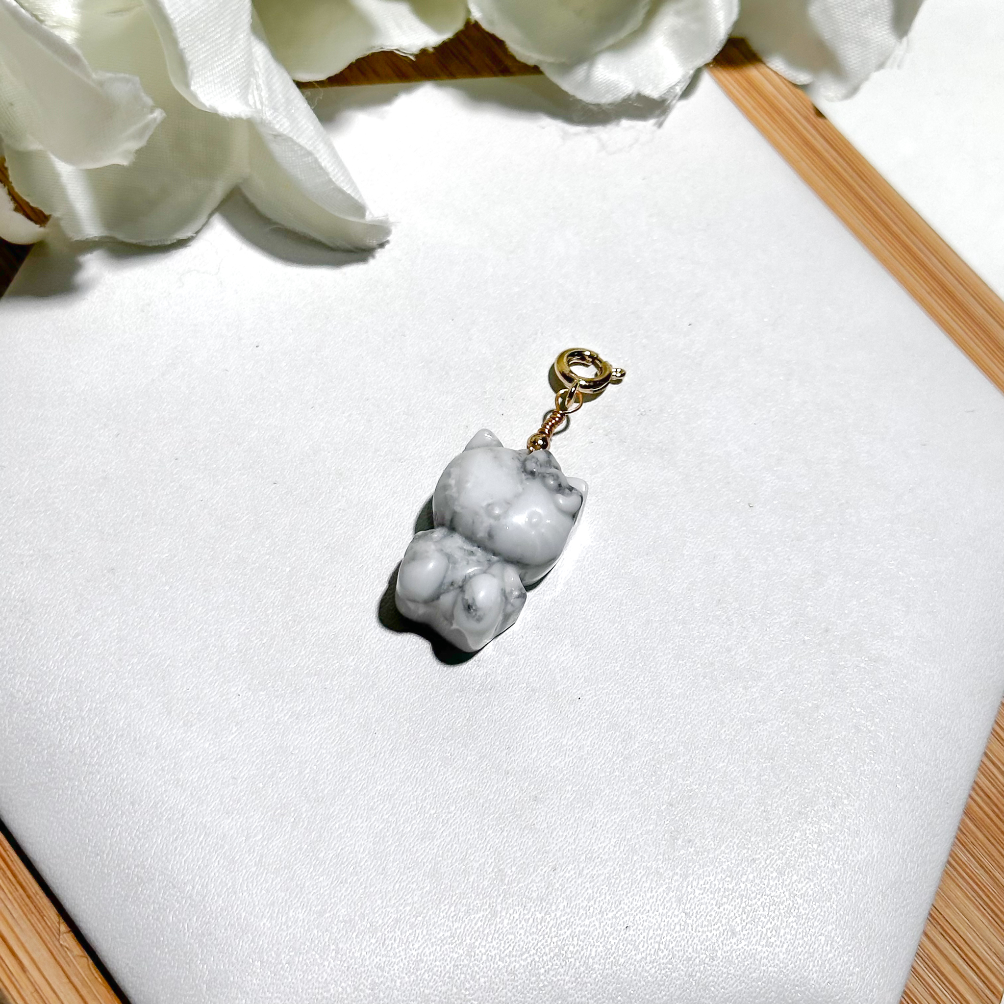 <<SG Seller>> CRZtales Howlite Hello Kitty Charmie #CRZcharmie