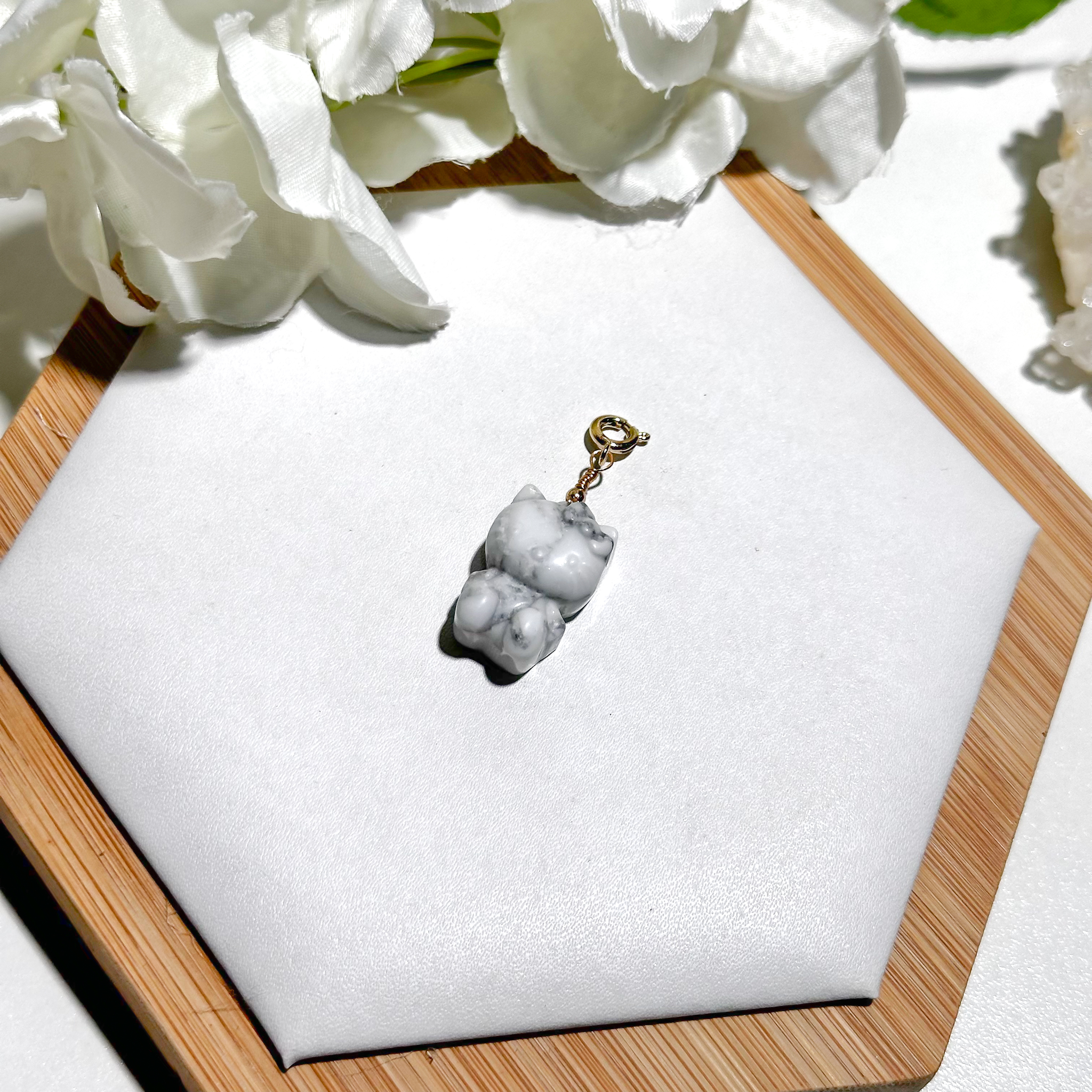 <<SG Seller>> CRZtales Howlite Hello Kitty Charmie #CRZcharmie