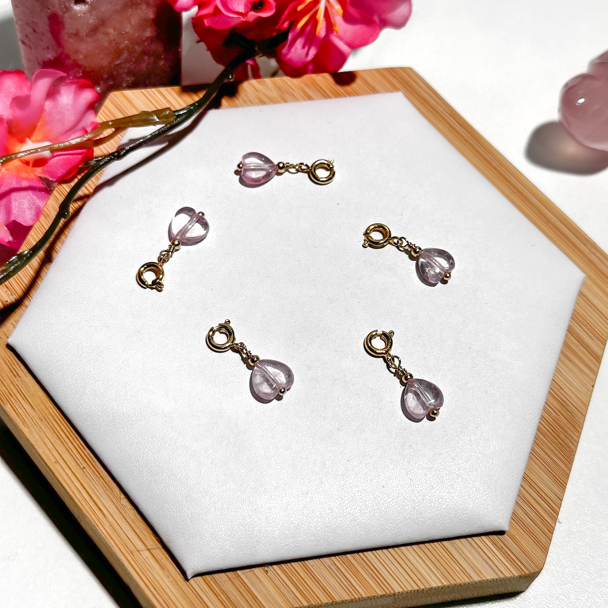 <<SG Seller>> CRZtales Pink Topaz Heart Charmie #CRZcharmie