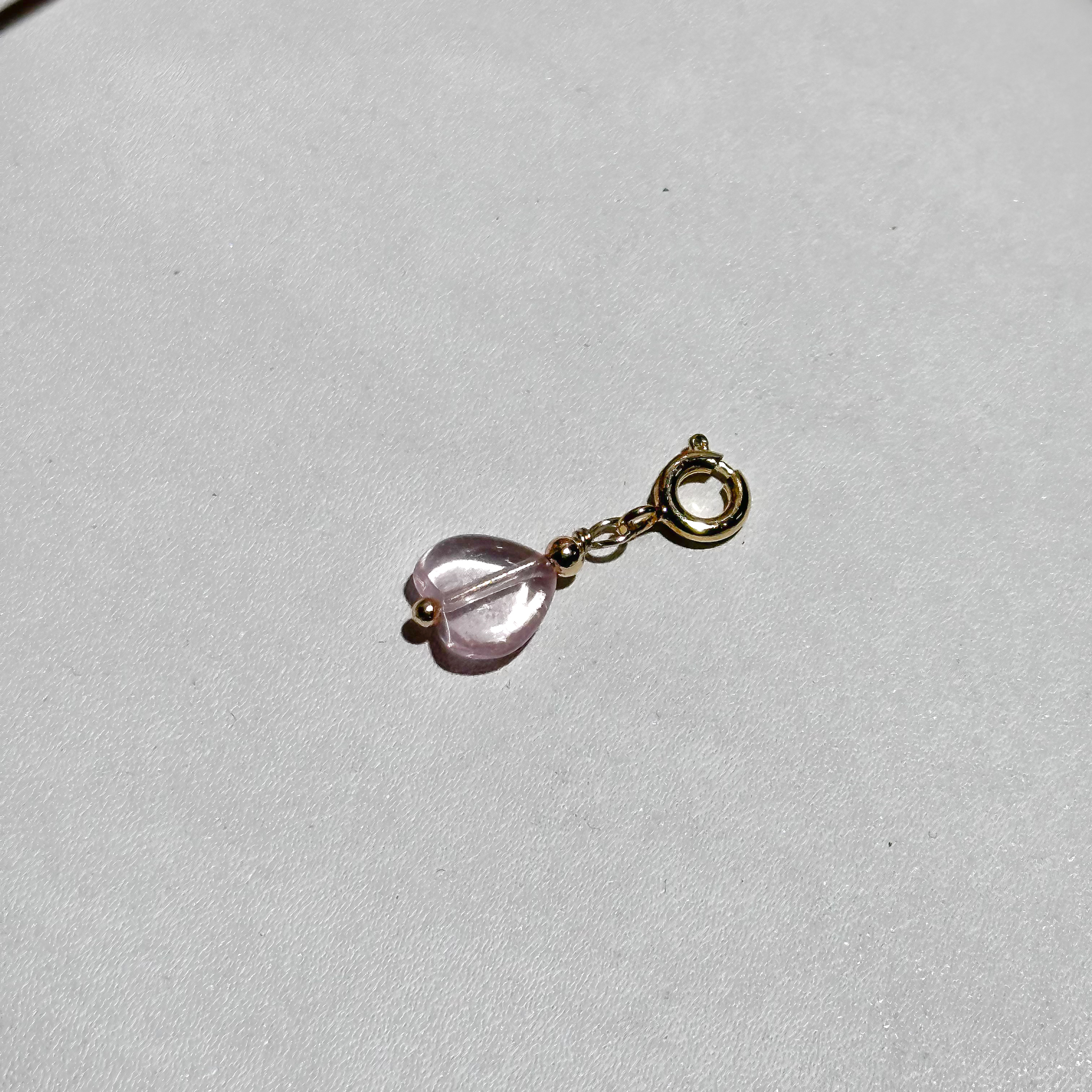 <<SG Seller>> CRZtales Pink Topaz Heart Charmie #CRZcharmie