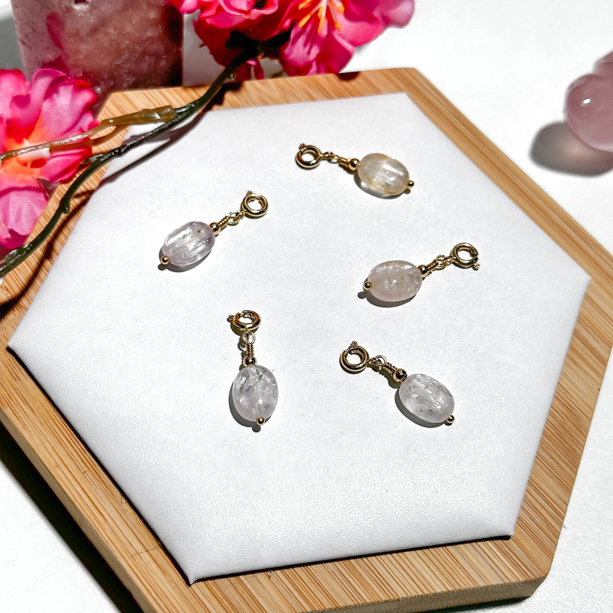 Lace Kunzite Oval Charmie