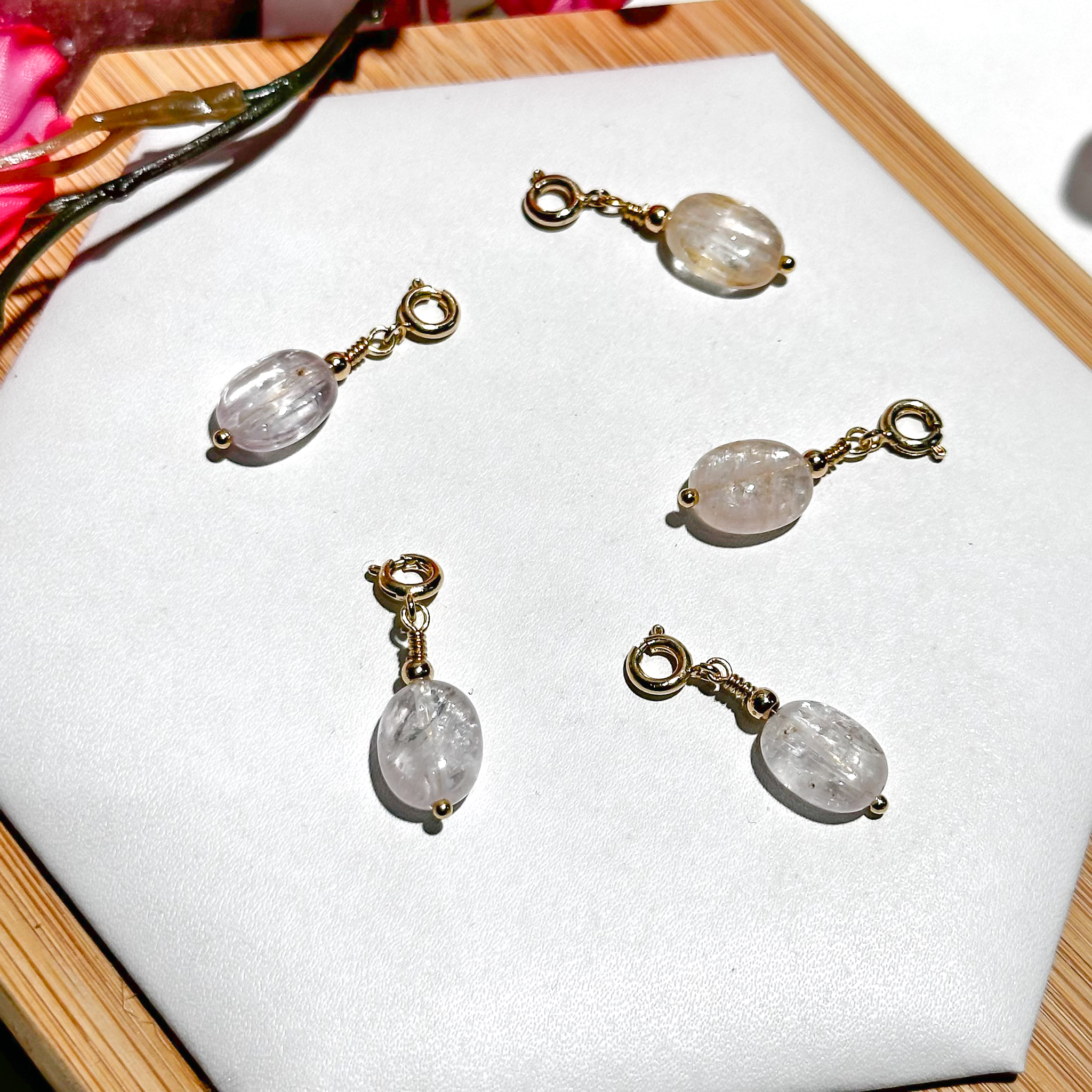 Lace Kunzite Oval Charmie