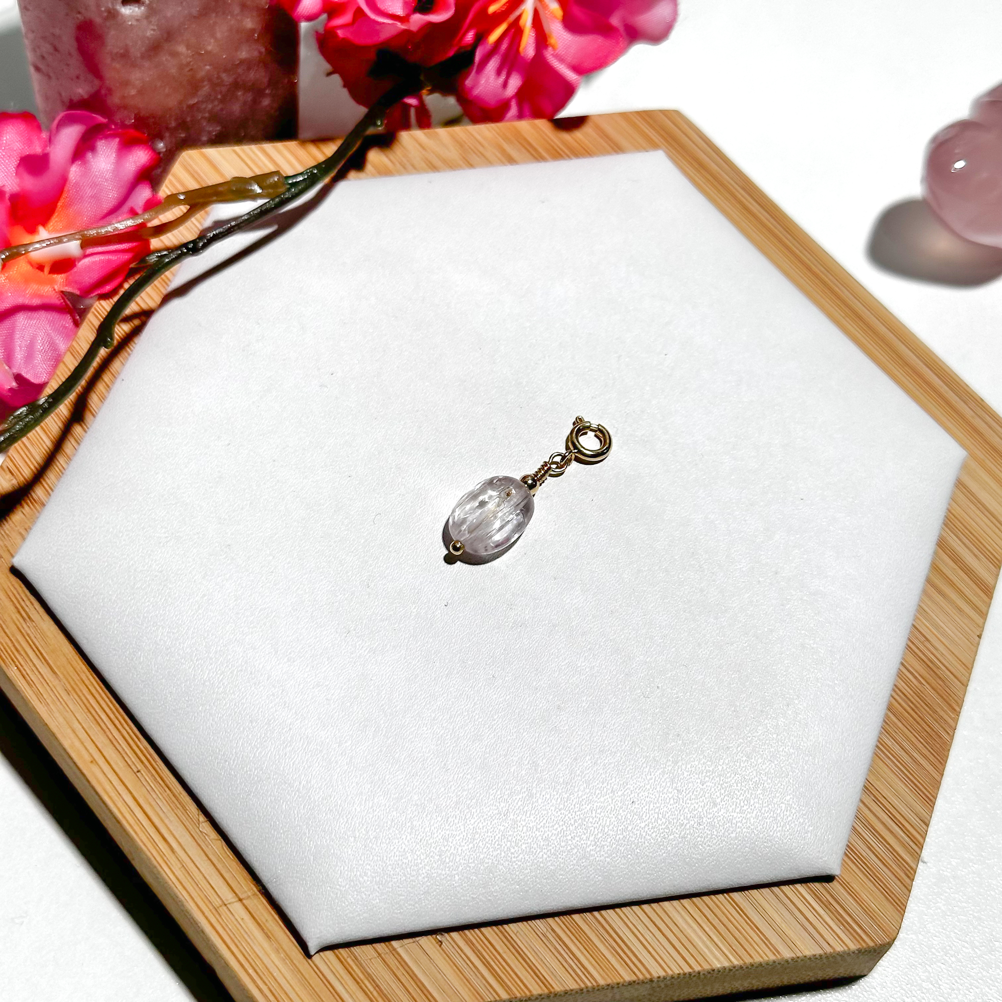 Lace Kunzite Oval Charmie