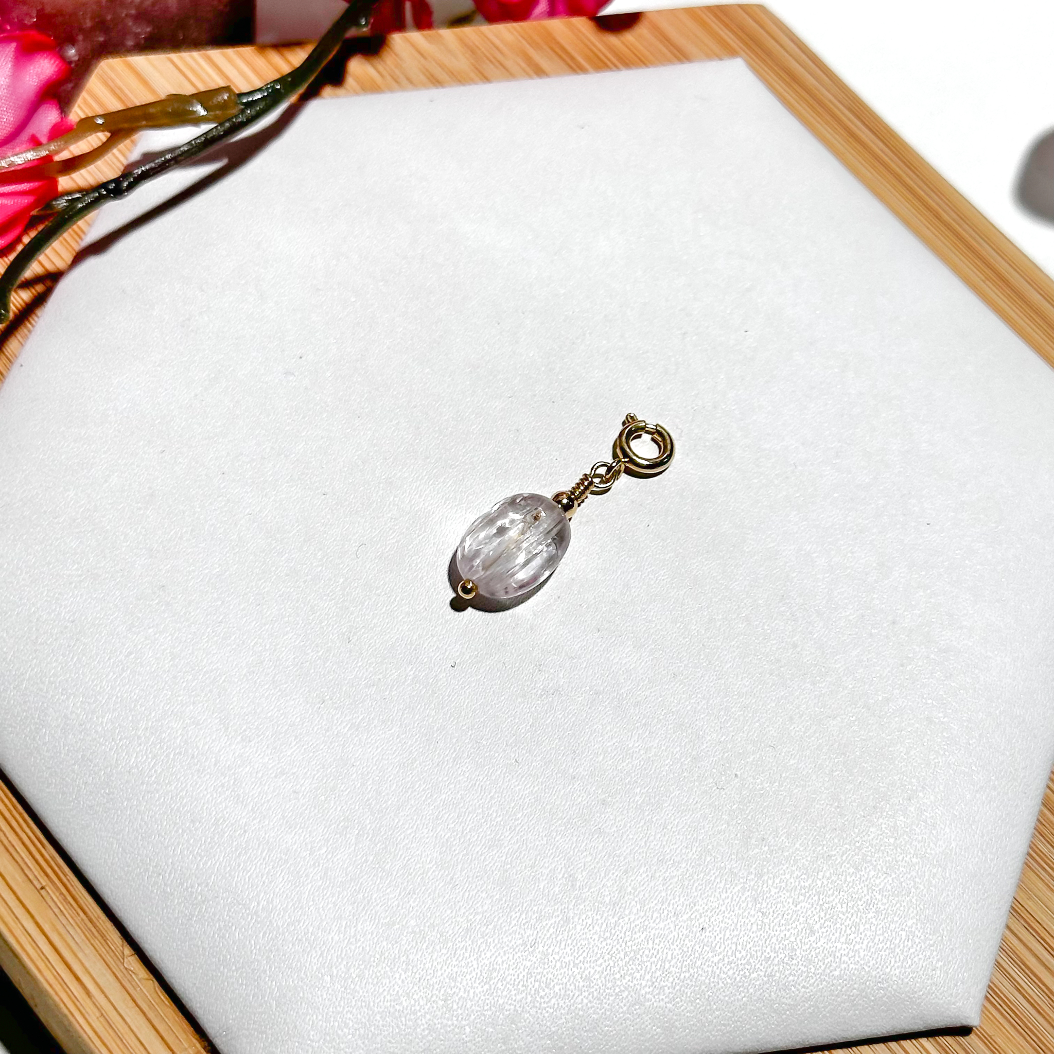 Lace Kunzite Oval Charmie