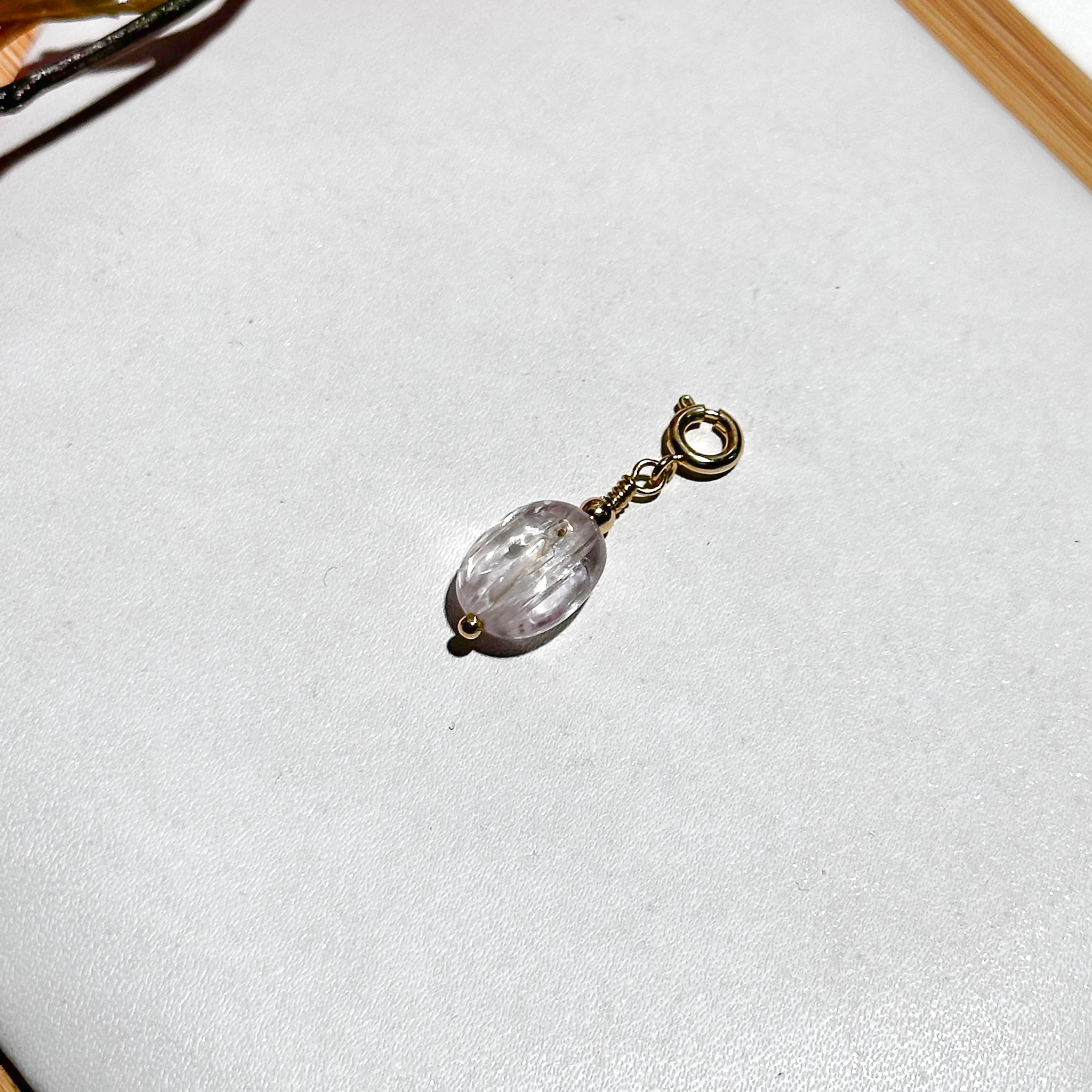 Lace Kunzite Oval Charmie