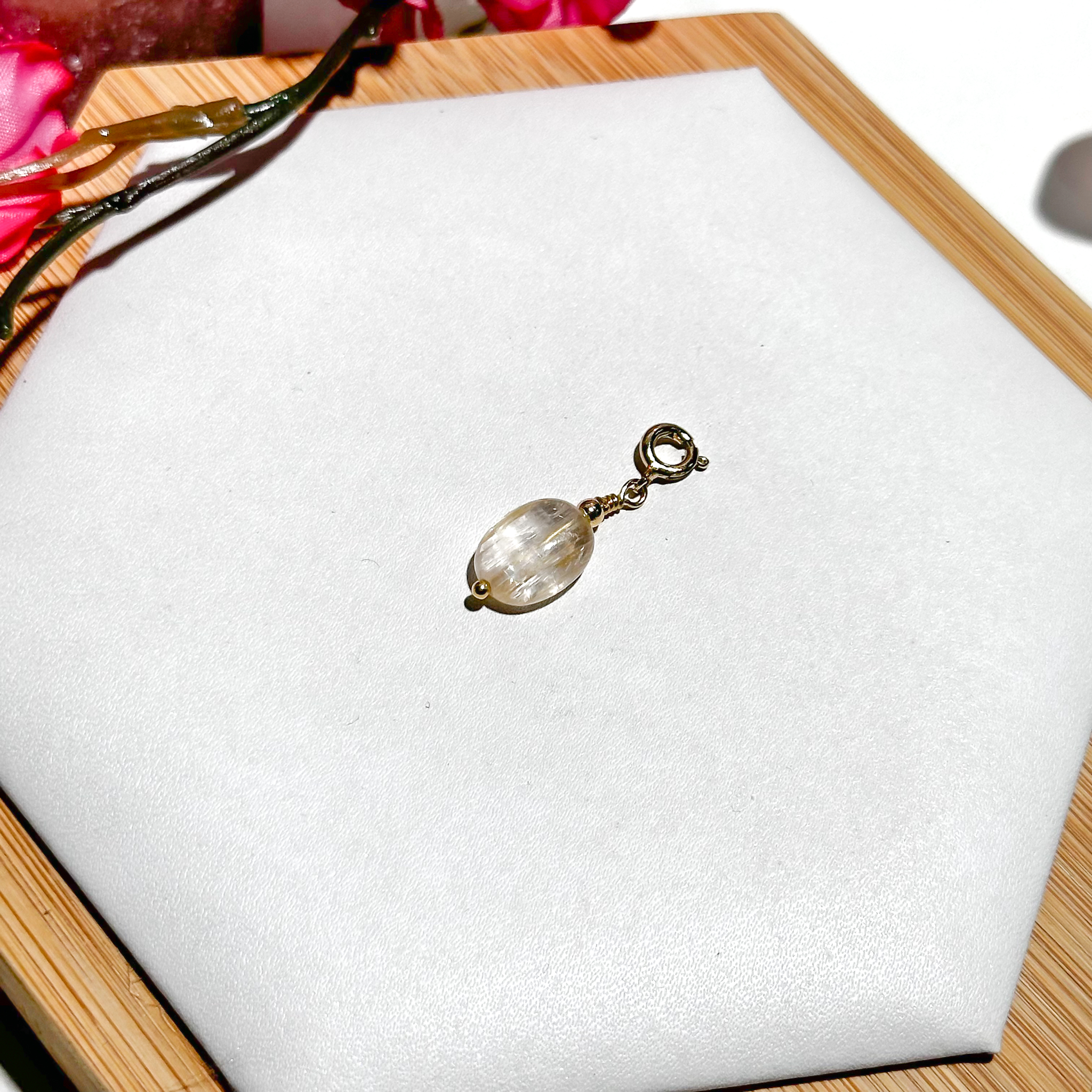 Lace Kunzite Oval Charmie