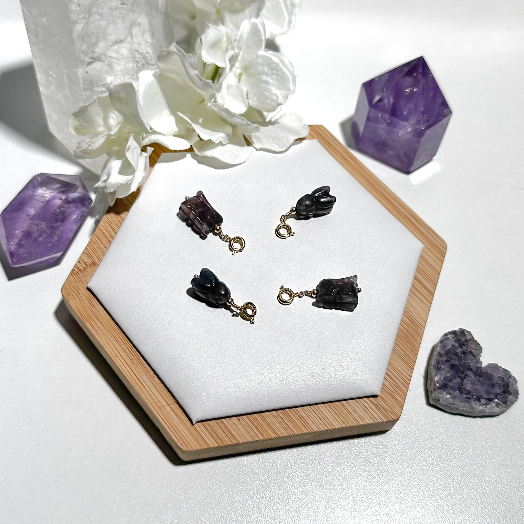 <<SG Seller>> CRZtales Blood Iolite Bunny Charmie #CRZcharmie 