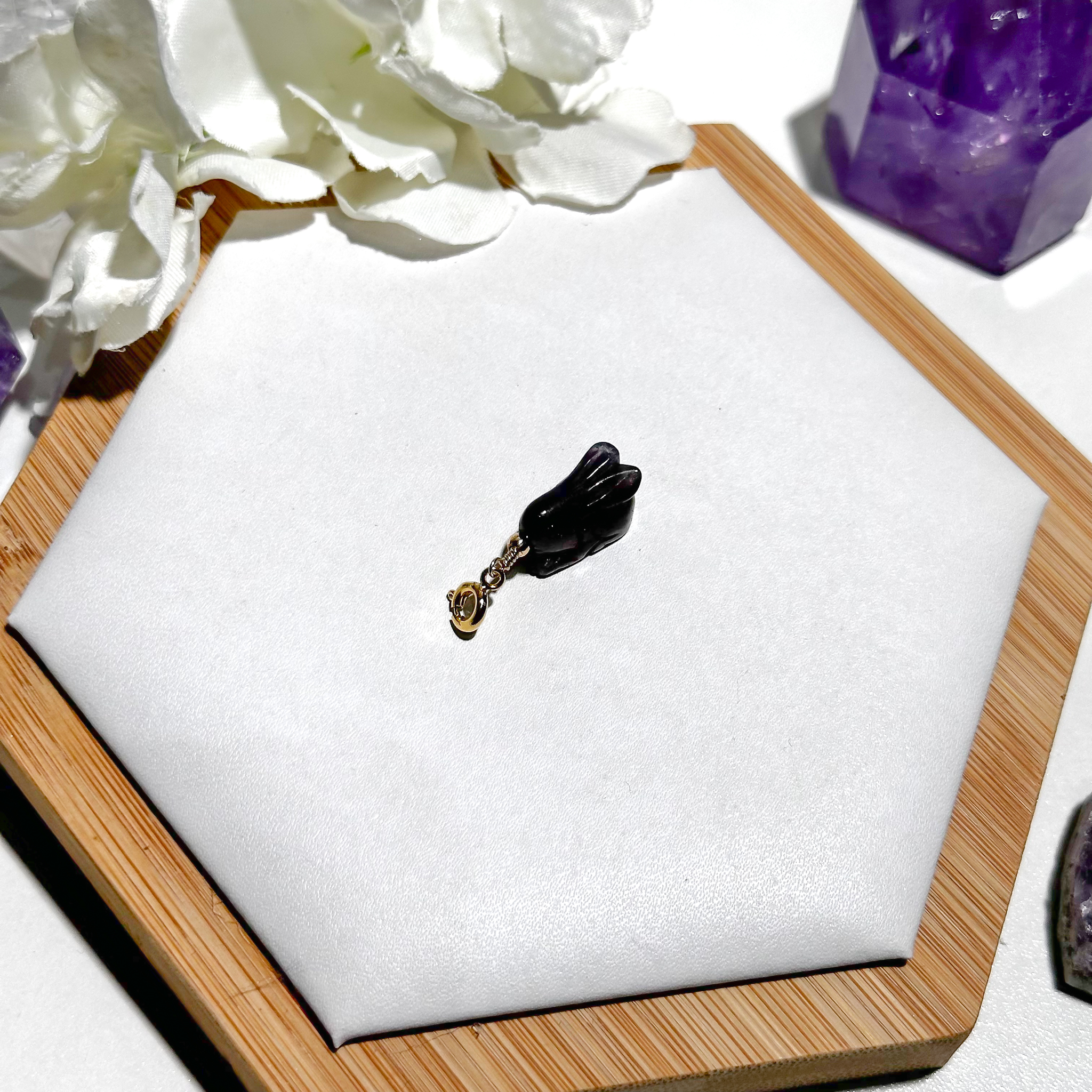 <<SG Seller>> CRZtales Blood Iolite Bunny Charmie #CRZcharmie 