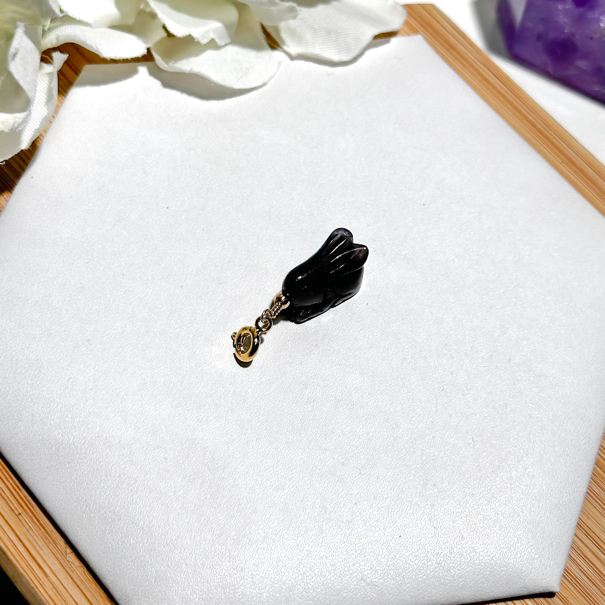 <<SG Seller>> CRZtales Blood Iolite Bunny Charmie #CRZcharmie 