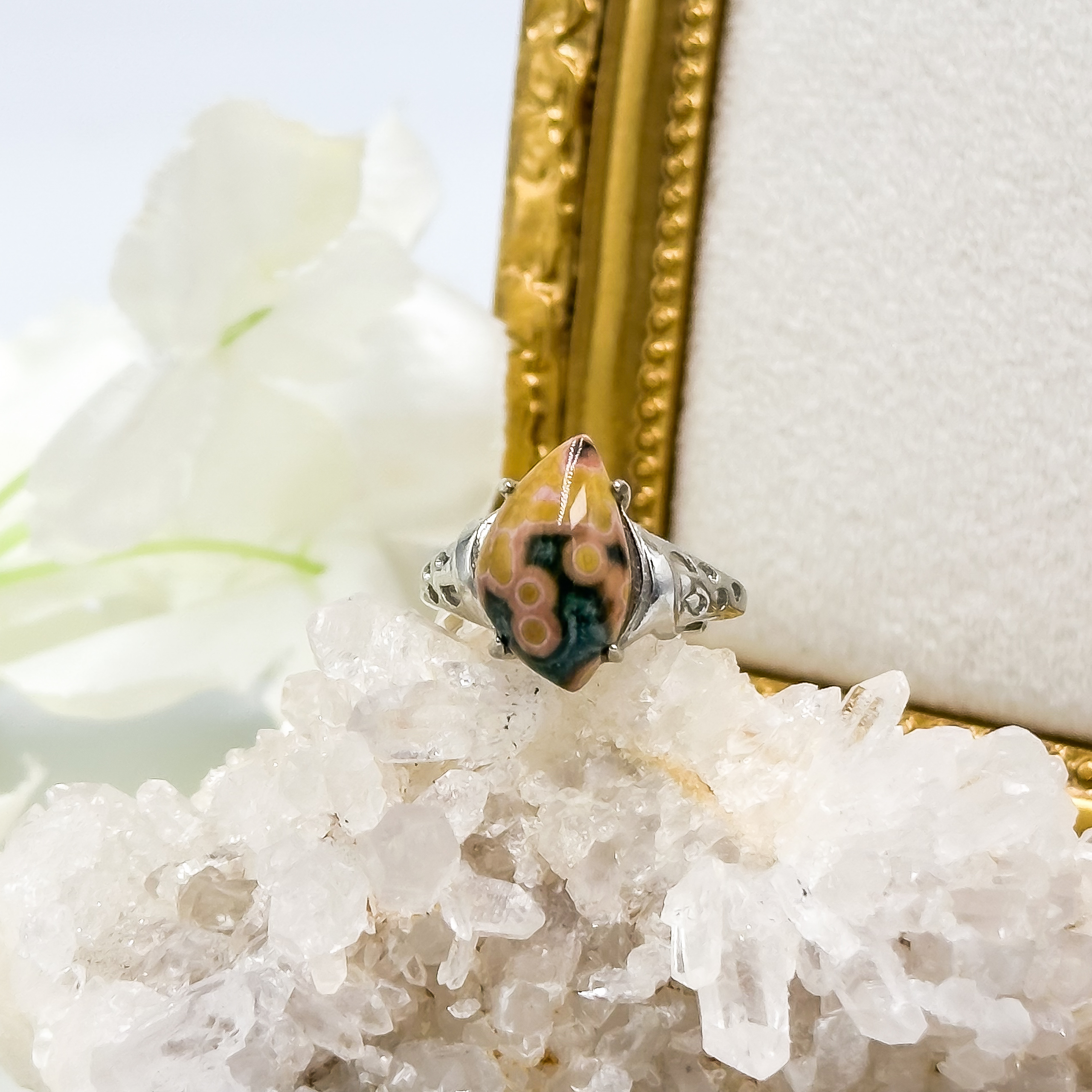 CRZtales Collectors Ocean Jasper Crystal Rings Part 4/5