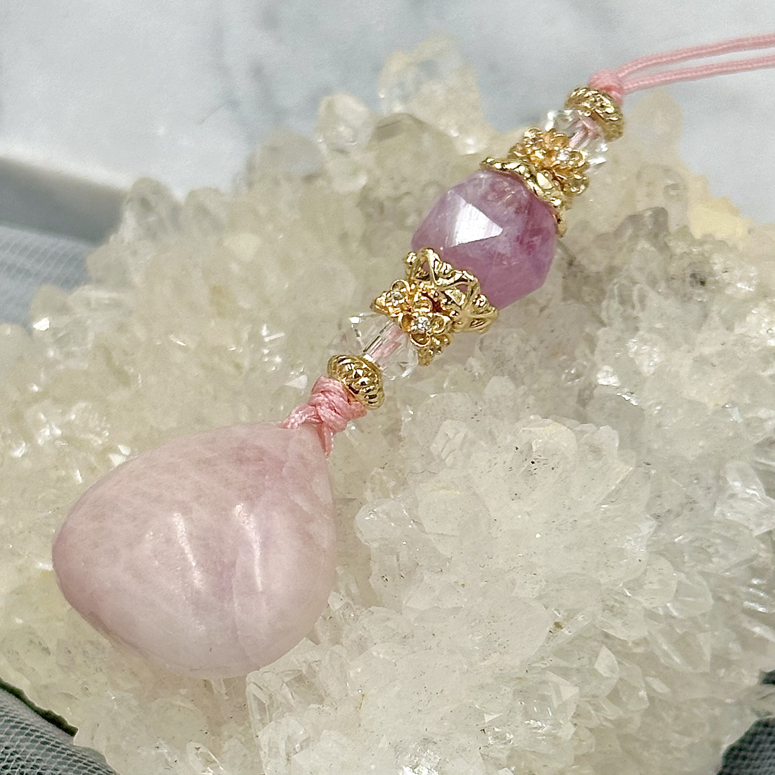 Kunzite Teardrop HP Strap