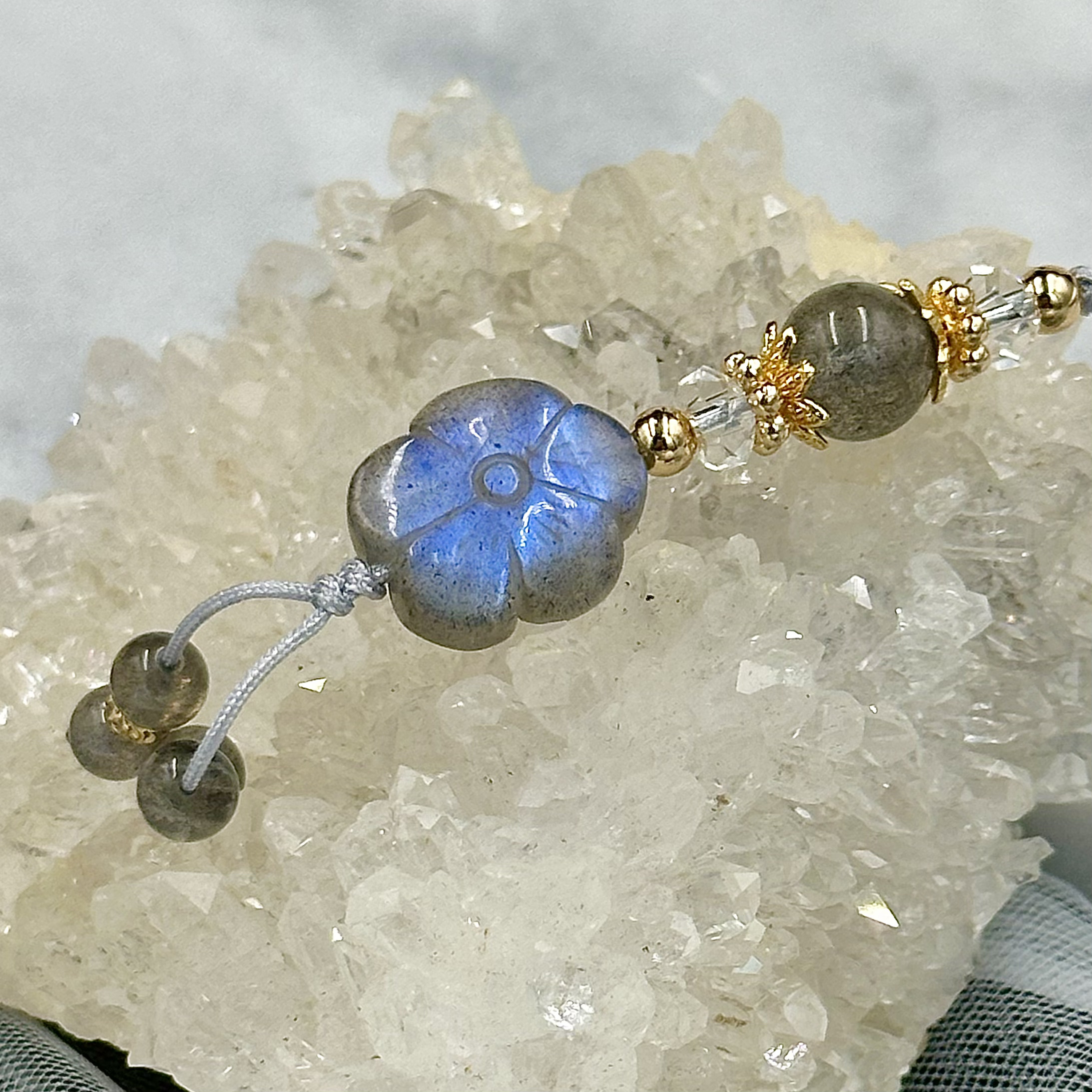 Labradorite Flower HP Strap