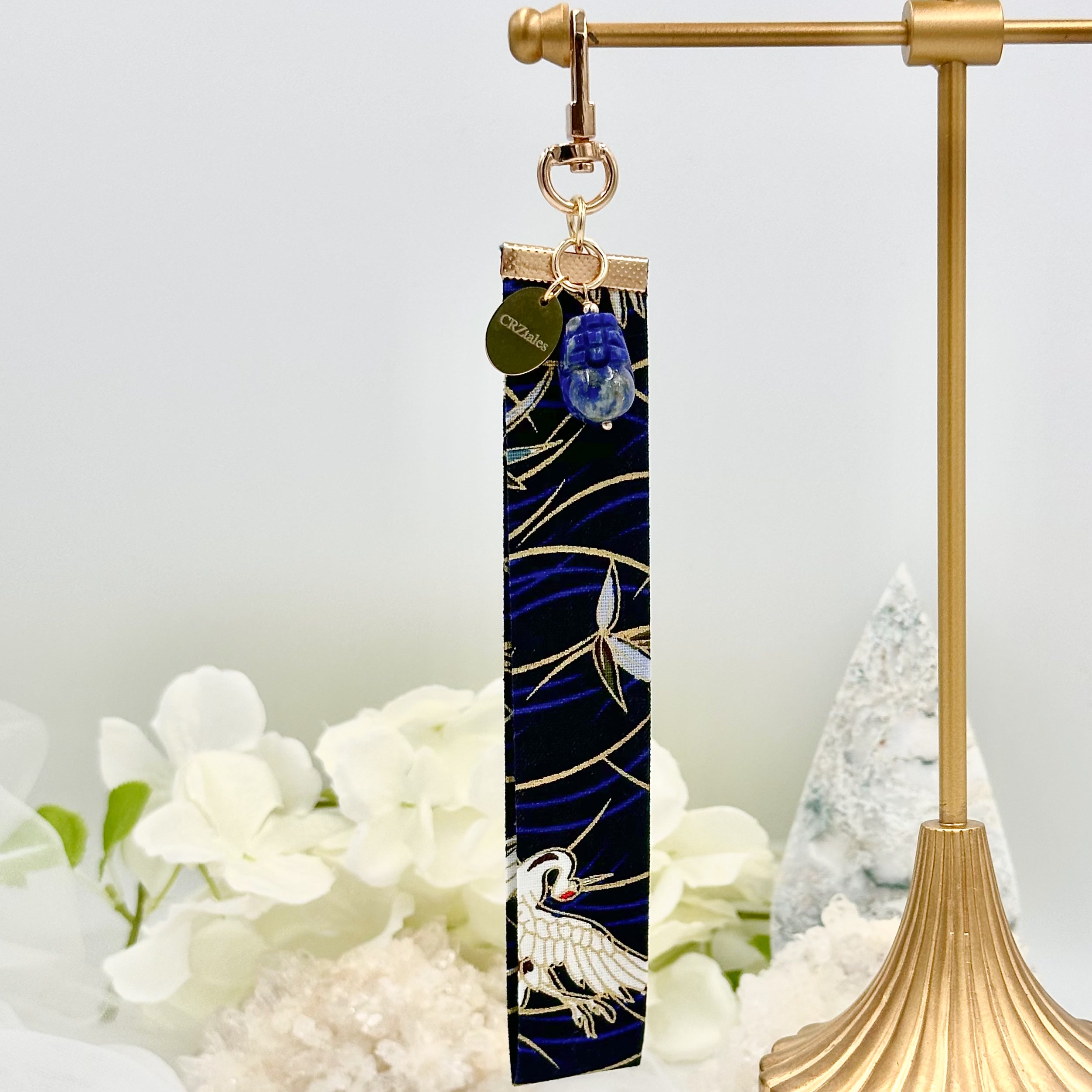 Lapis Lazuli Pixiu CRZFabWristlet