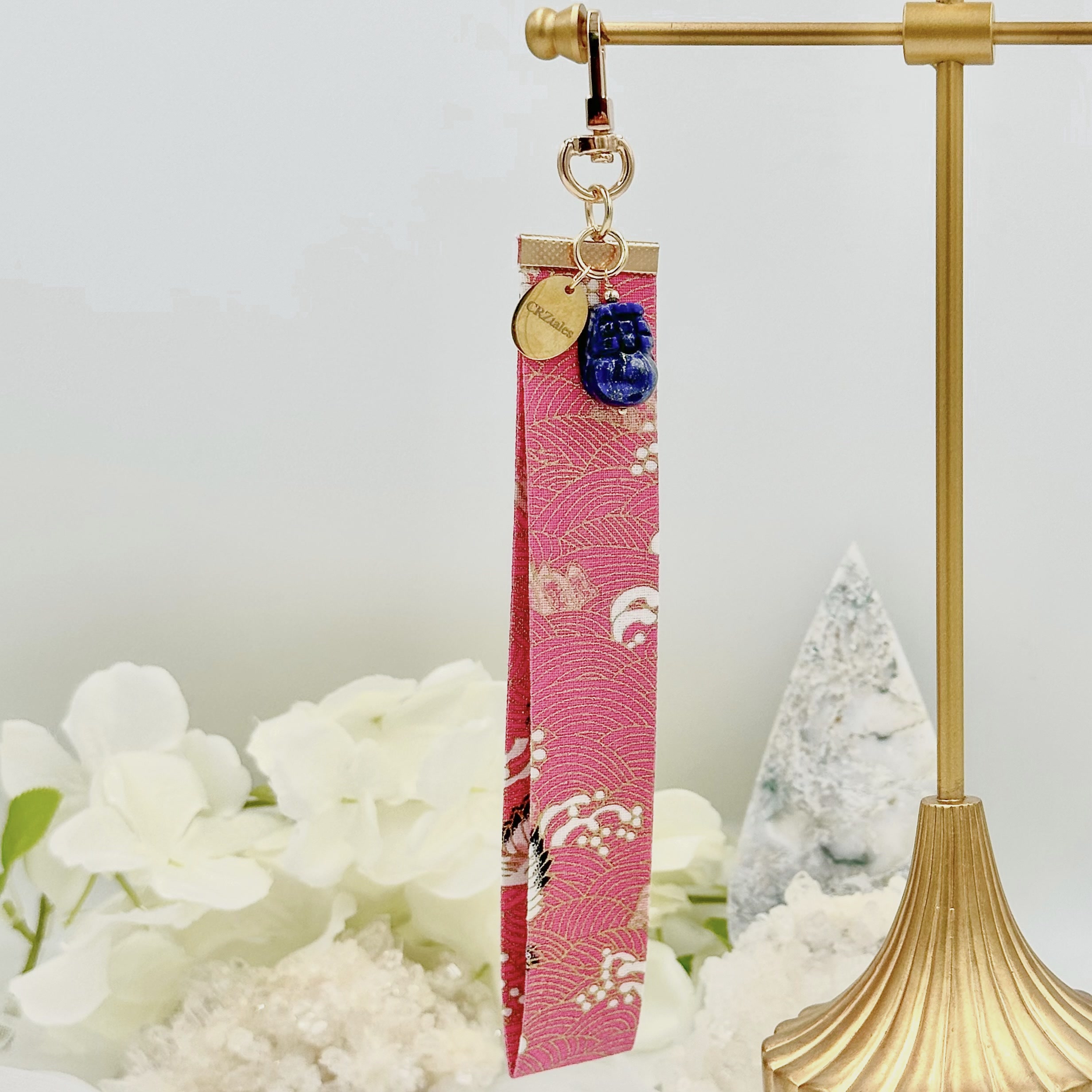 Lapis Lazuli Pixiu CRZFabWristlet