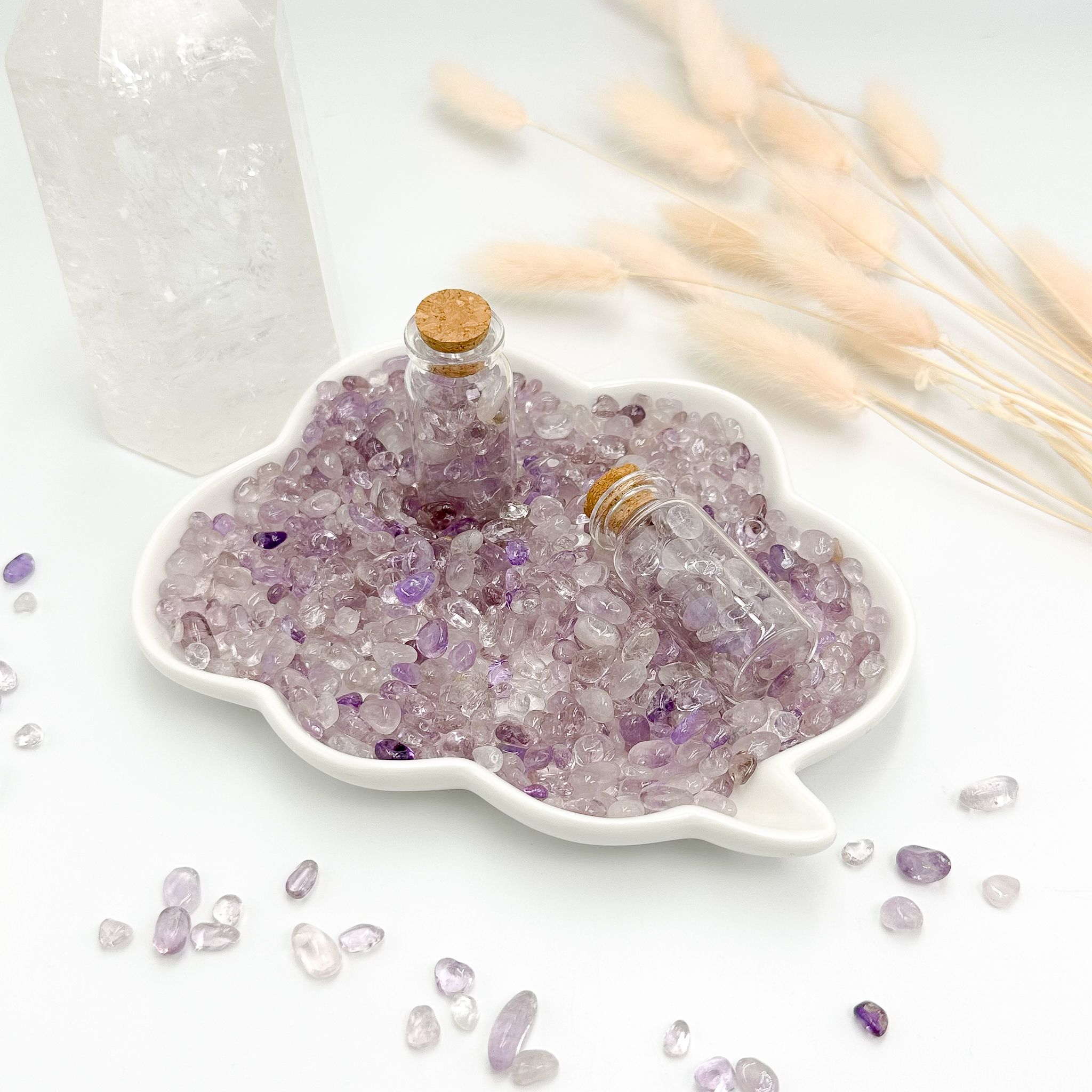 <<SG Seller>> CRZtales Assorted Crystal Chips Bottle Chips Crystal Stones Natural Crystal