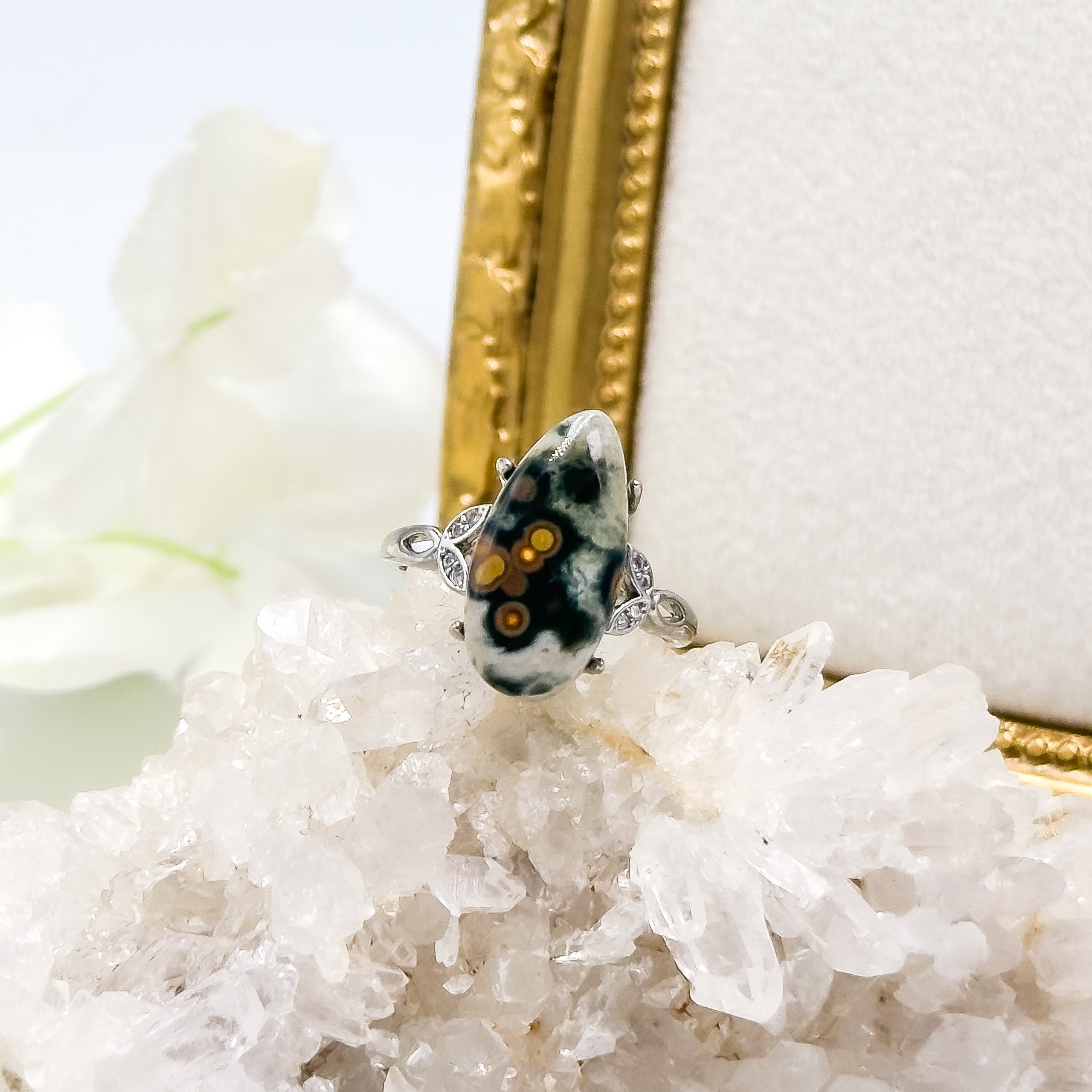 CRZtales Collectors Ocean Jasper Crystal Rings Part 4/5