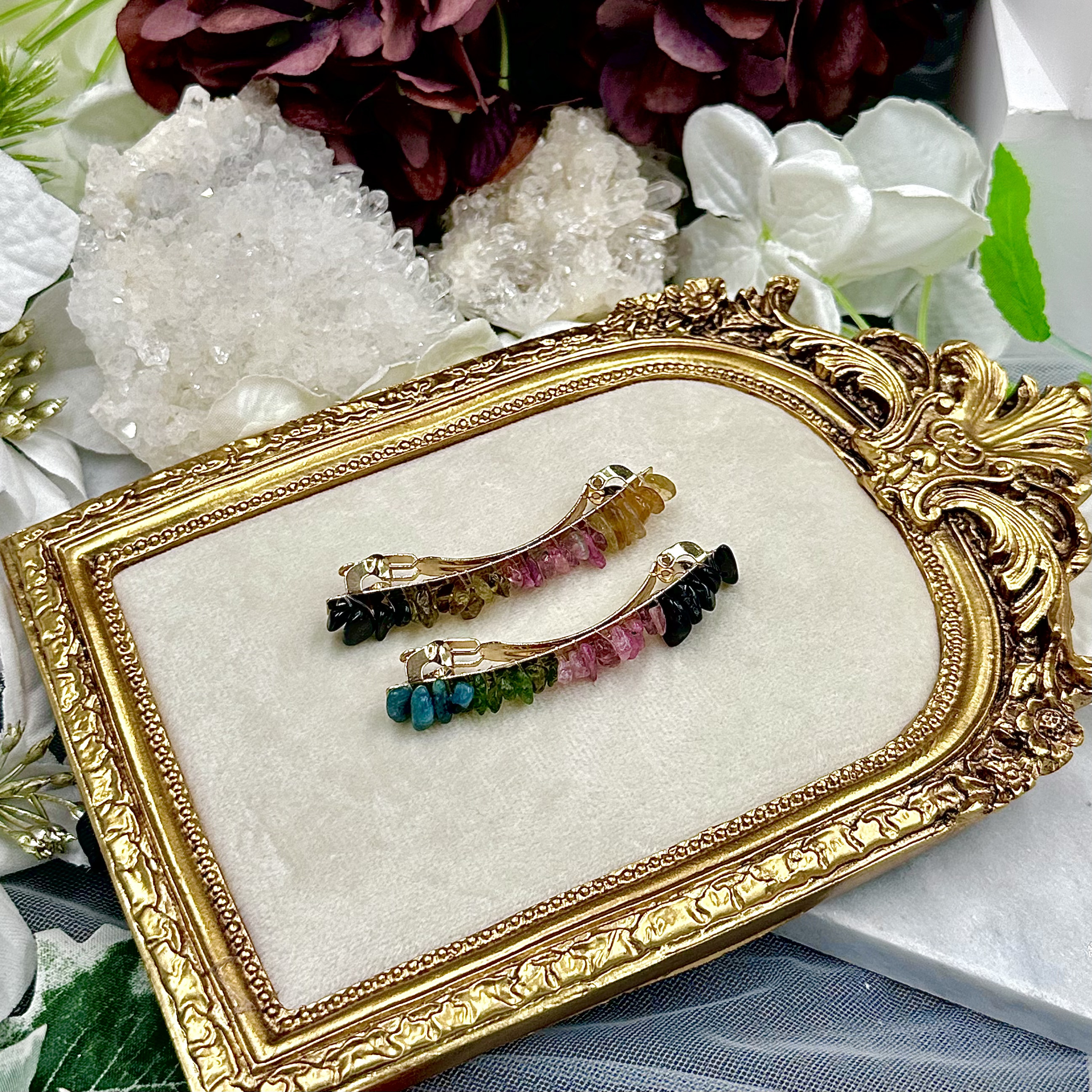 Mixed Tourmaline CRZhairclip